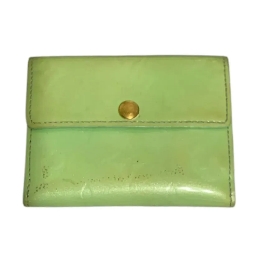 Product image for Louis Vuitton Monogram Vernis Ludlow Patent Leather Coin Purse Wallet Green