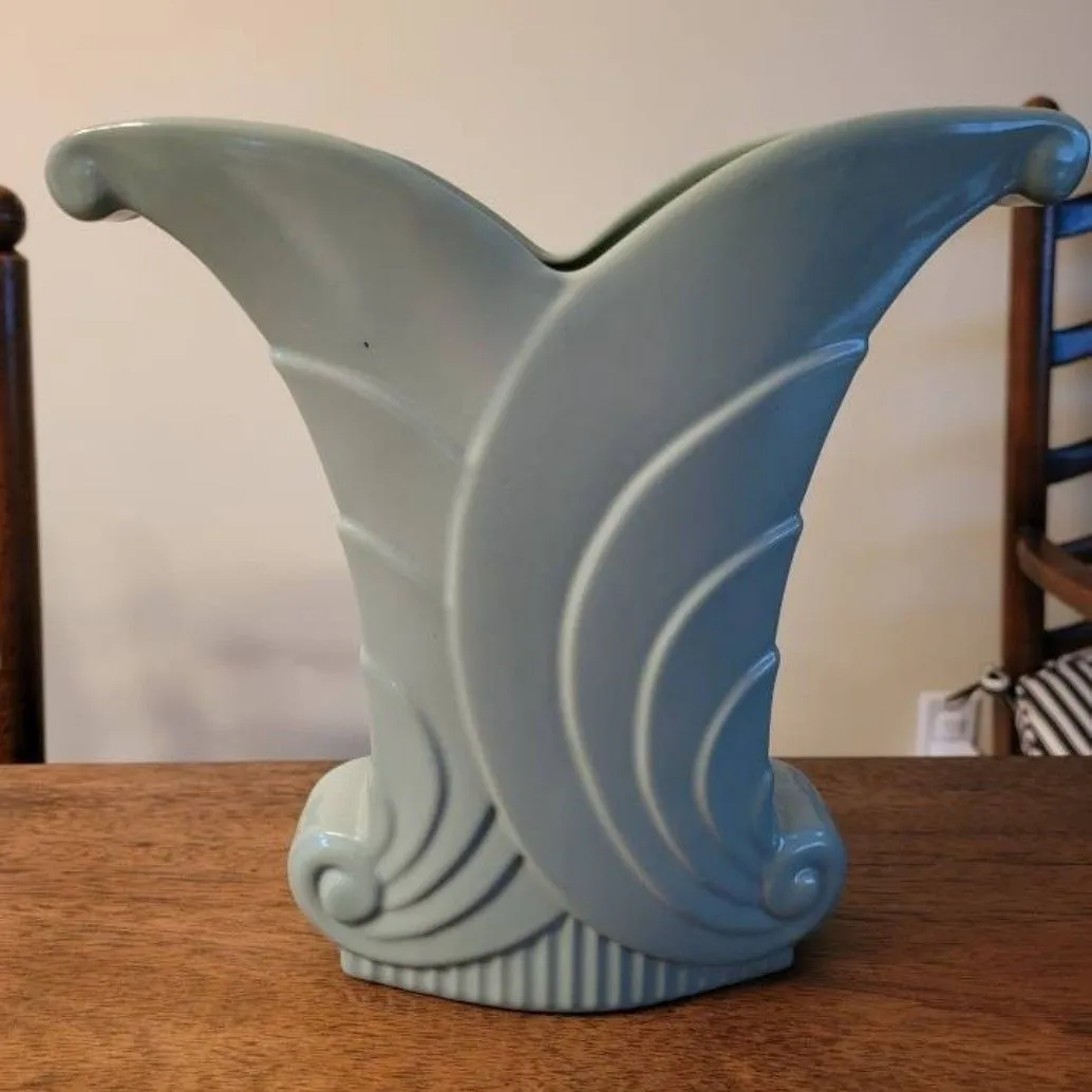 Product image for Abingdon White Art Deco Vase/513/1930's Retro Décor