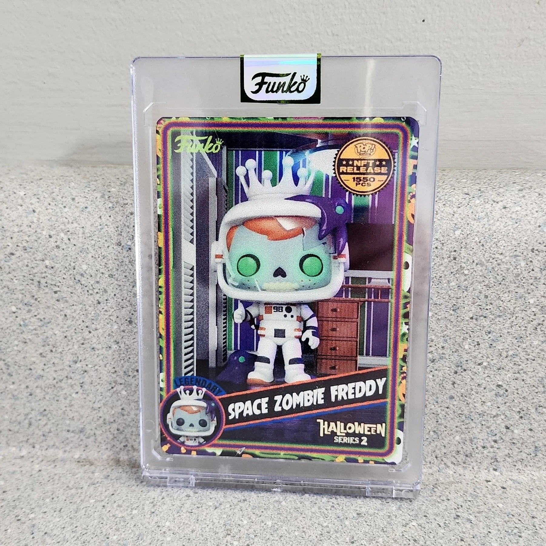 Product image for Space Zombie Freddy Metal Card