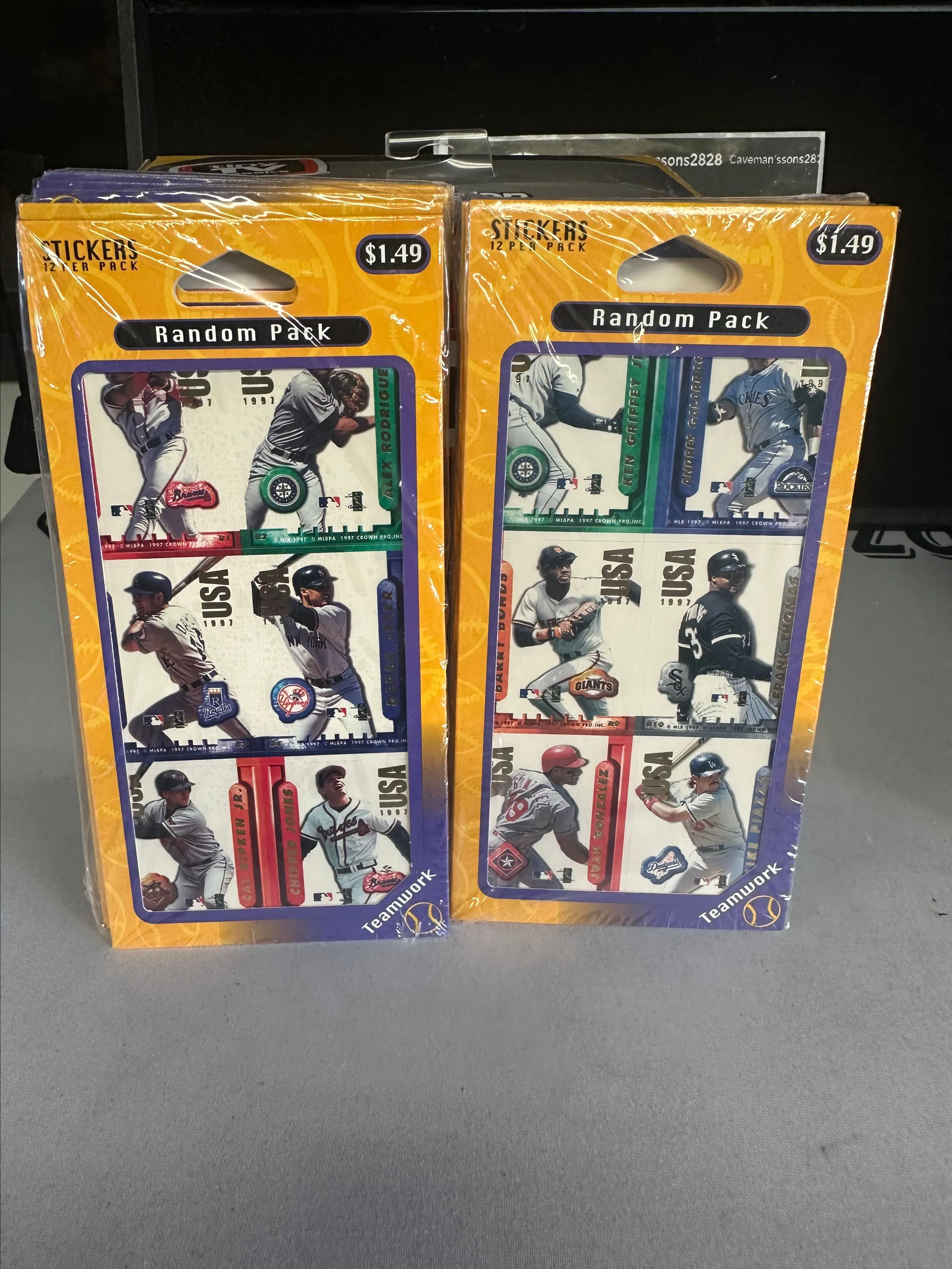 Product image for 12. Baseball  Random sticker packs 144 stickers.
