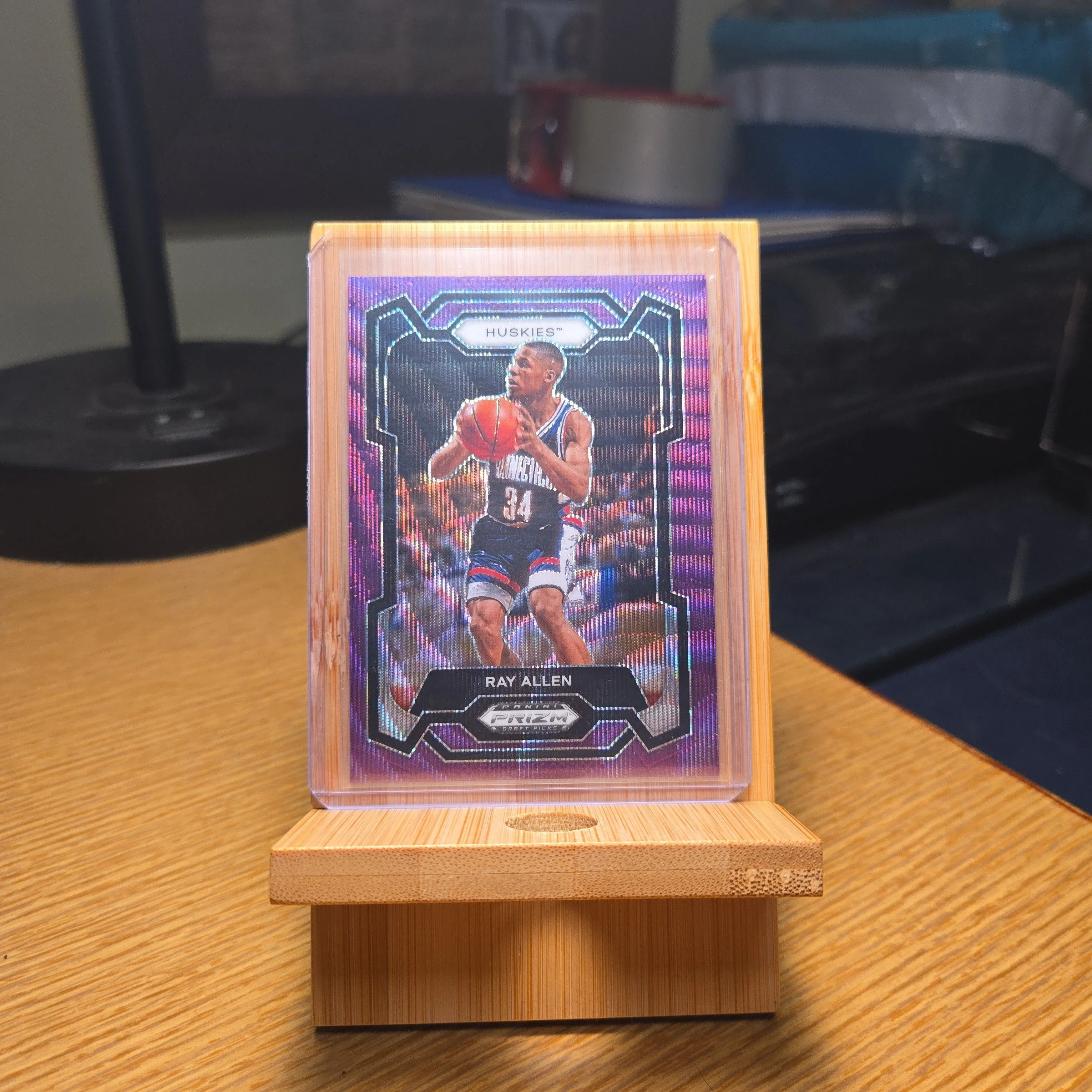 Product image for 2024 Panini Prizm Purple Wave Prizm Ray Allen 