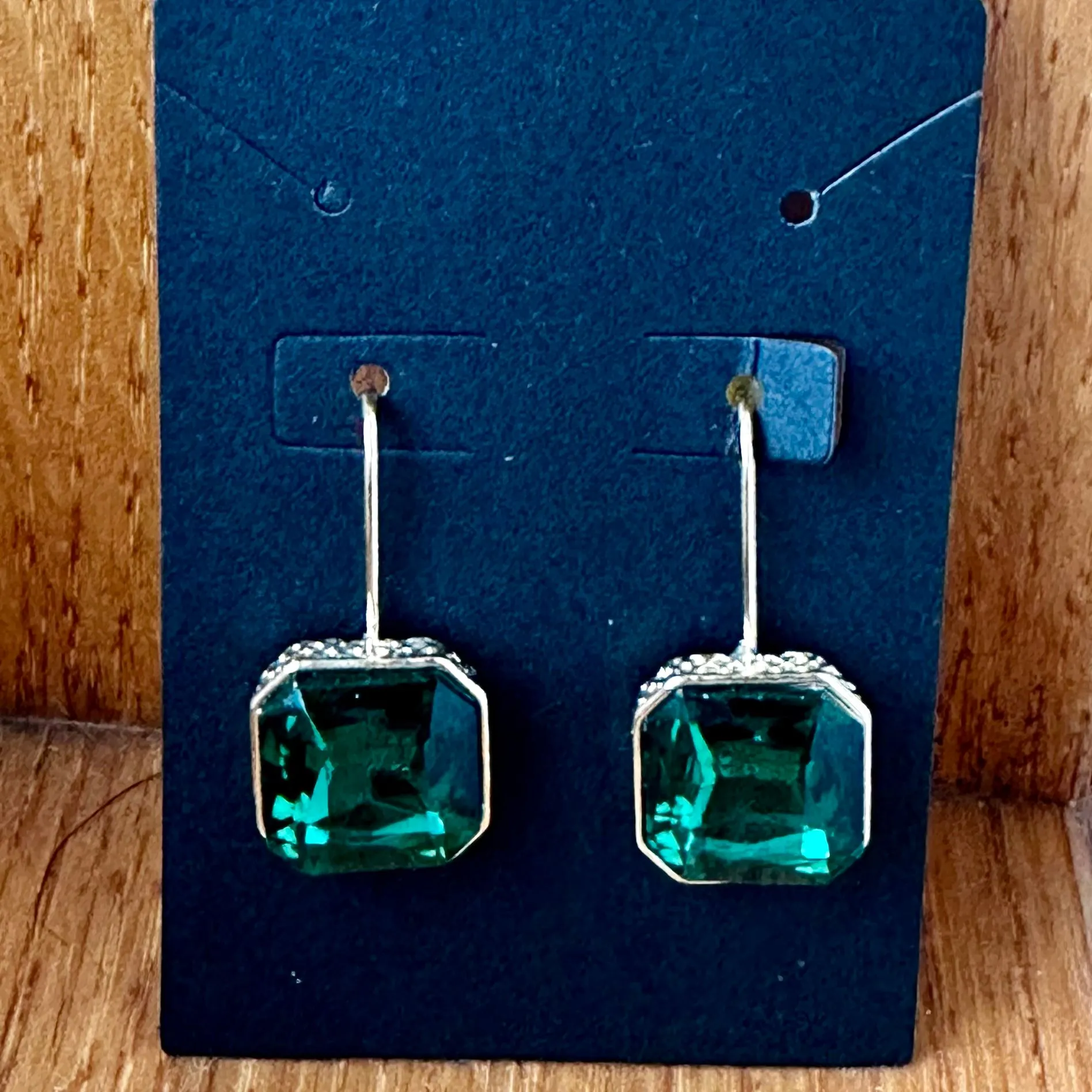 Product image for Green gem dangles