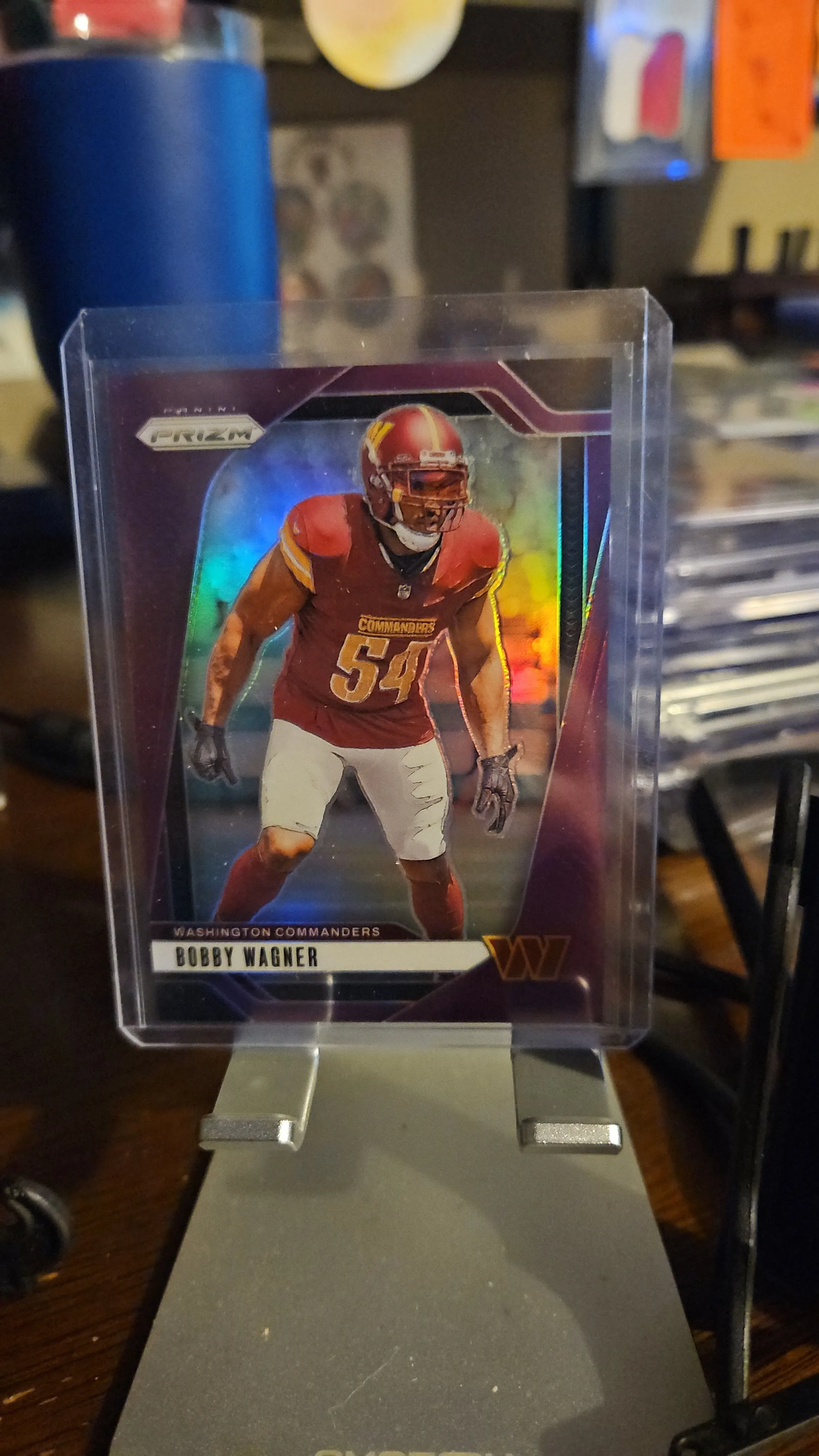 Product image for Bobby Wagner #d 123/125..2024 Prizm Purple...Commanders 