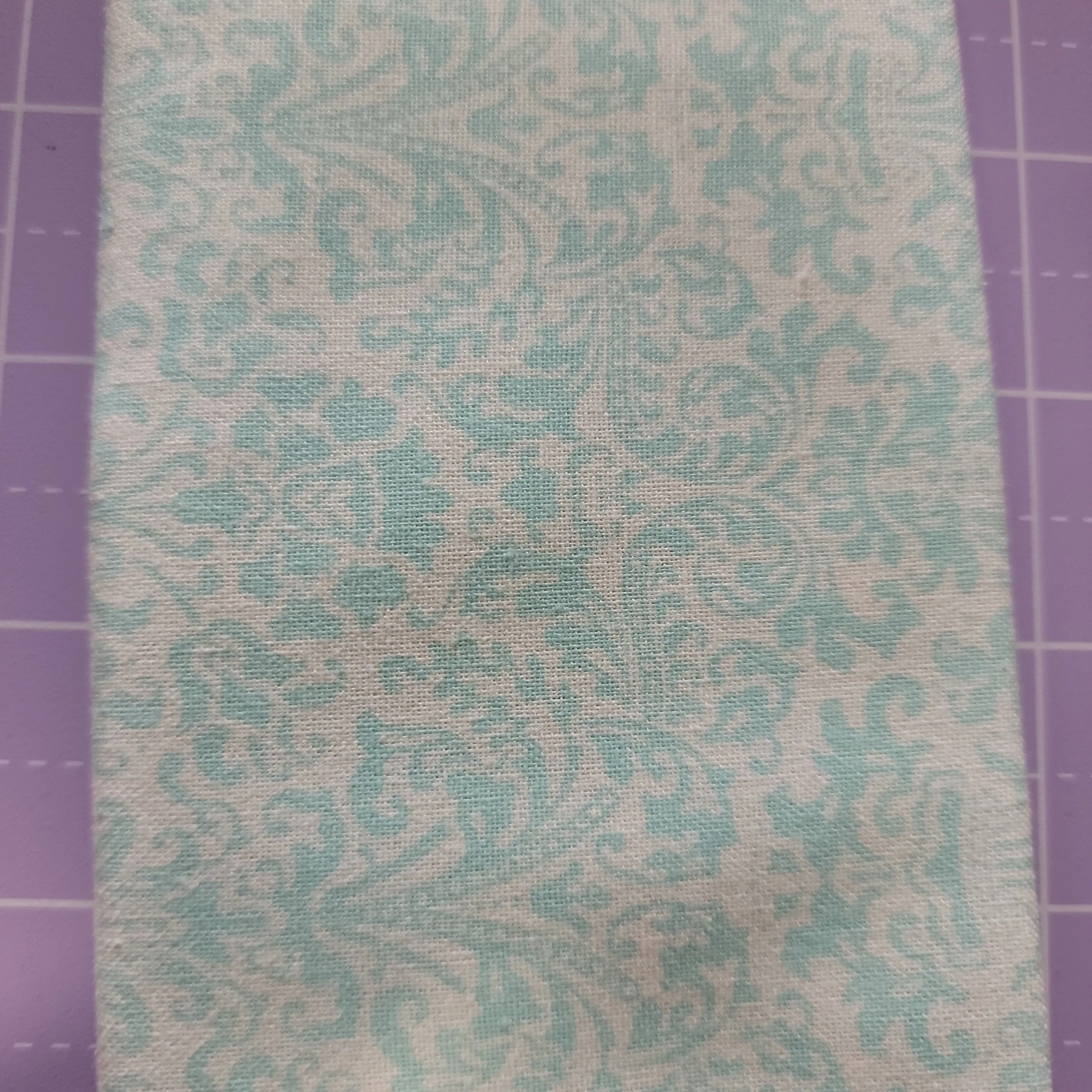 Product image for aqua damask fat quarter