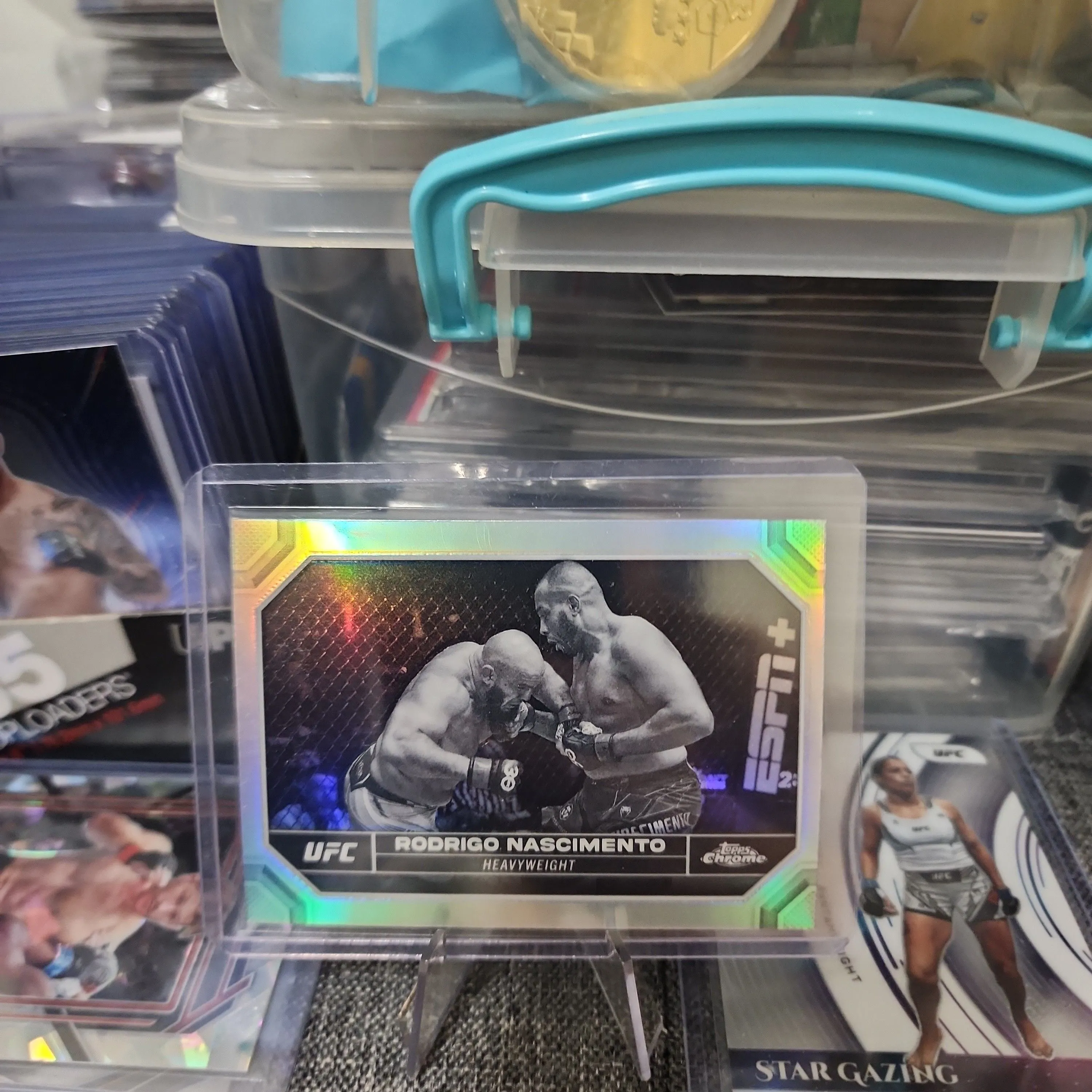 Product image for Rodrigo Nascimento 2024 Topps Chrome UFC Negative Refractor #166Rodrigo Nascimento 2024 Topps Chrome