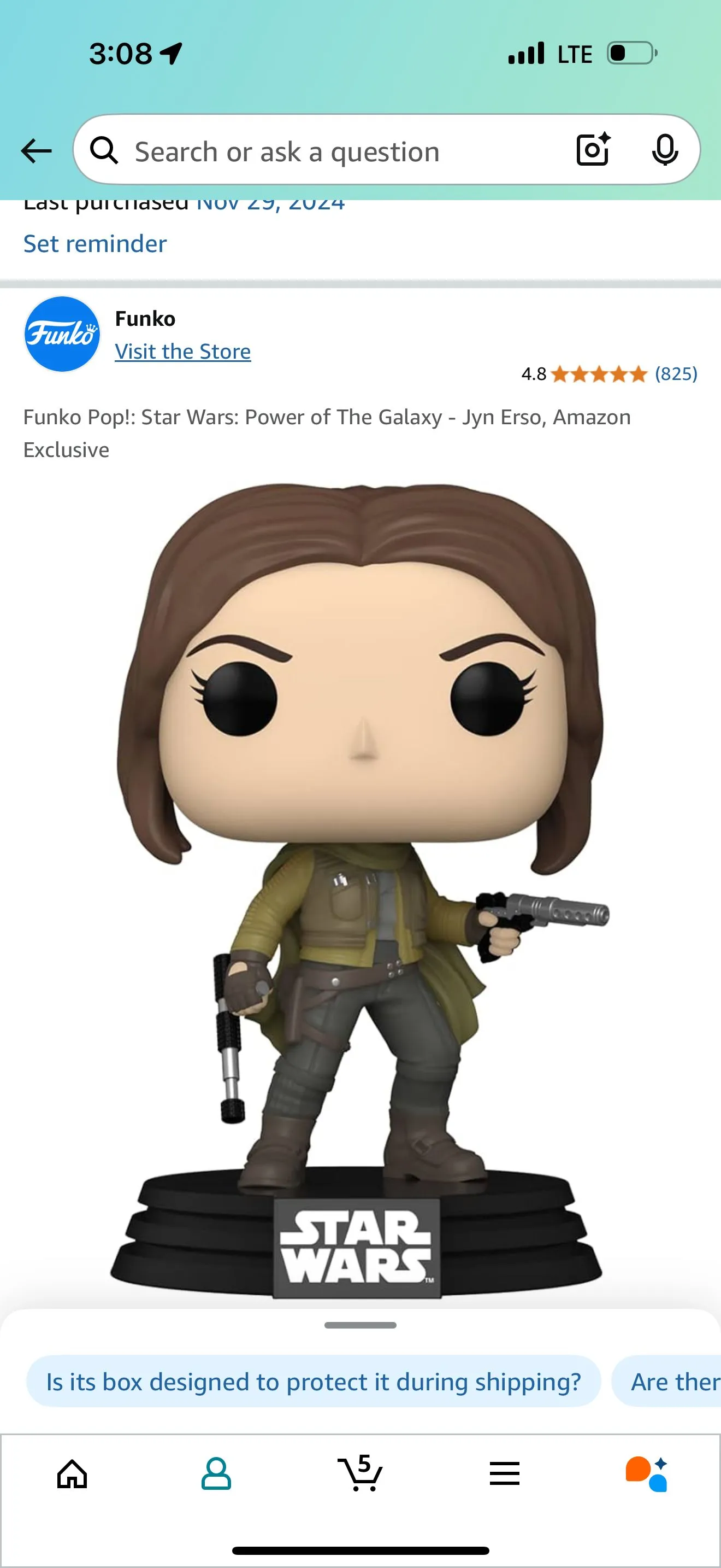 Product image for Funko Pop!: Star Wars: Power of The Galaxy - Jyn Erso, Amazon Exclusive