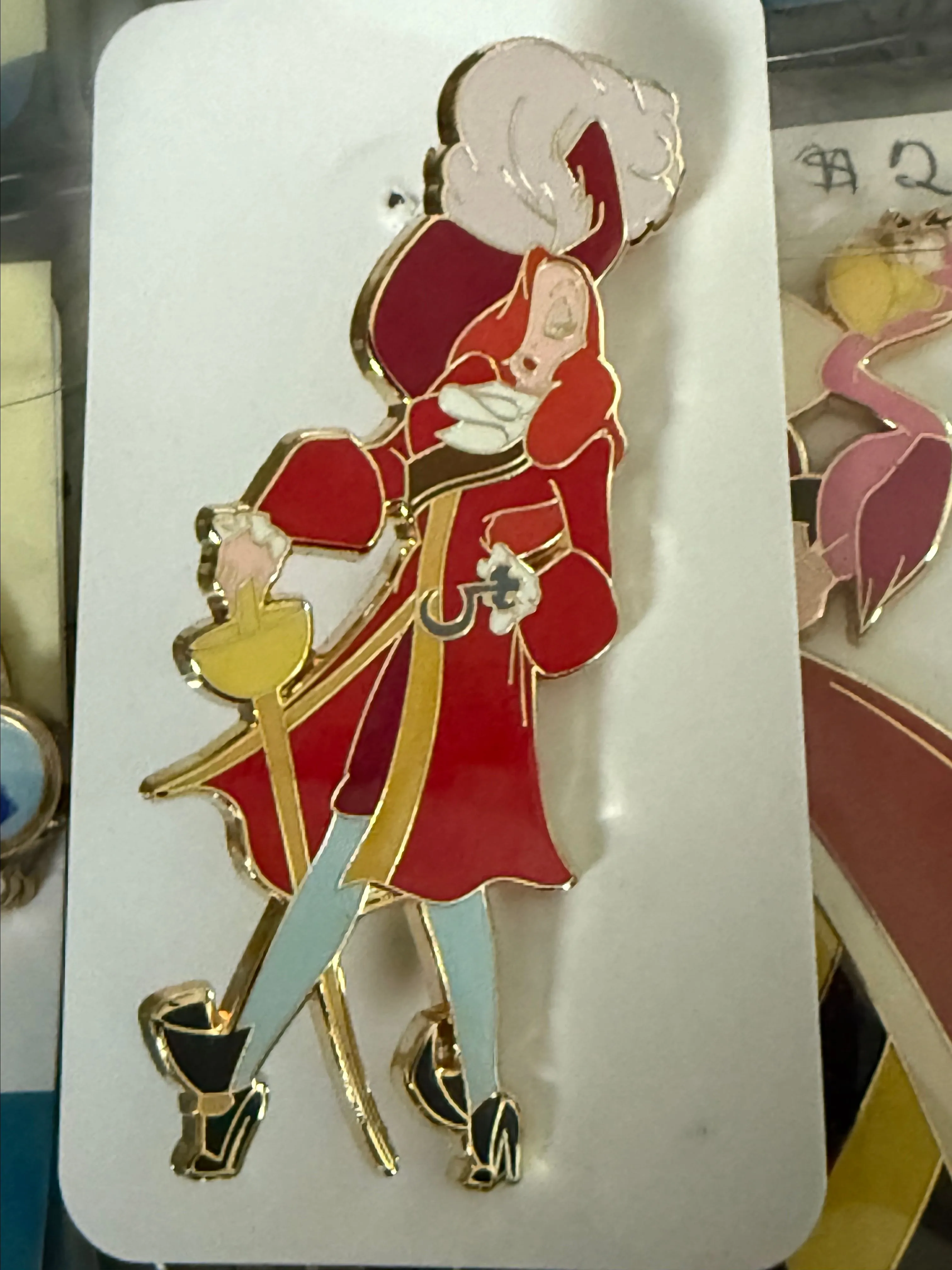 Product image for Disney Shopping JESSICA Rabbit Costumed CAPTAIN HOOK Halloween Pin LE 300 Rare