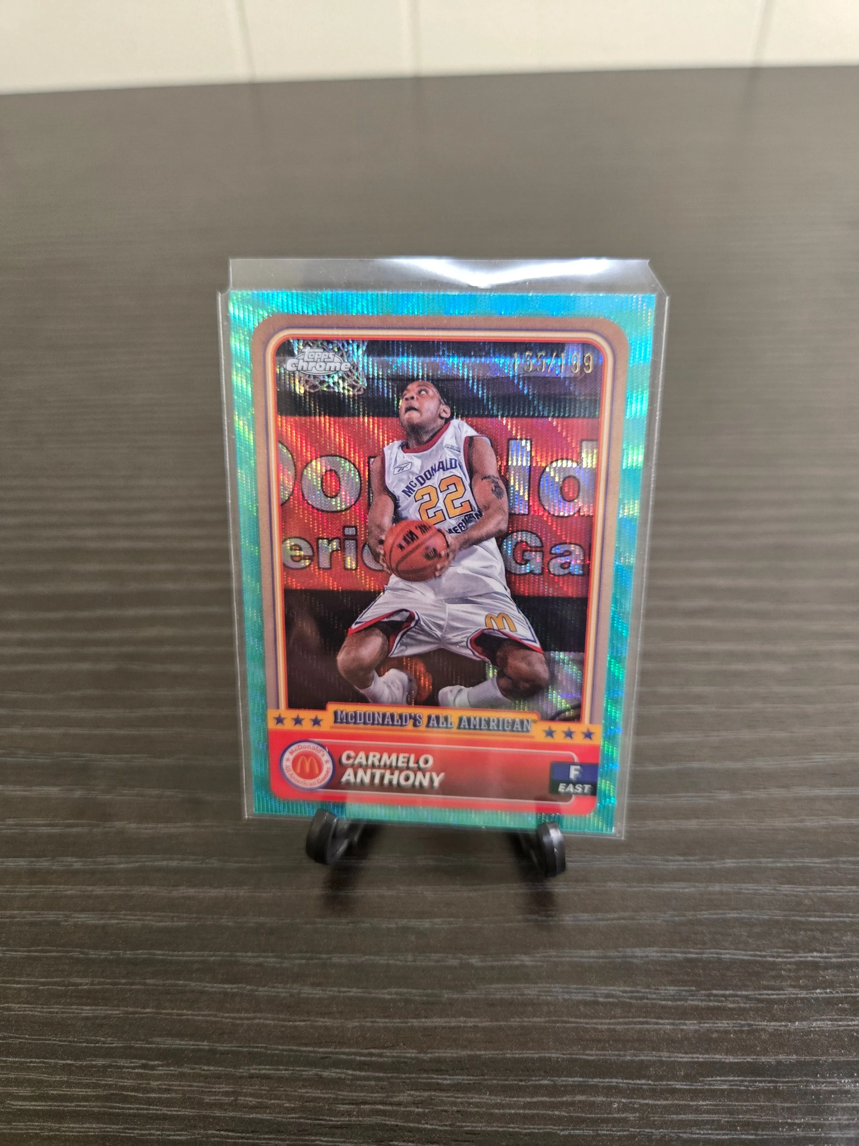 Product image for /199 Carmelo Anthony Topps basketball card 