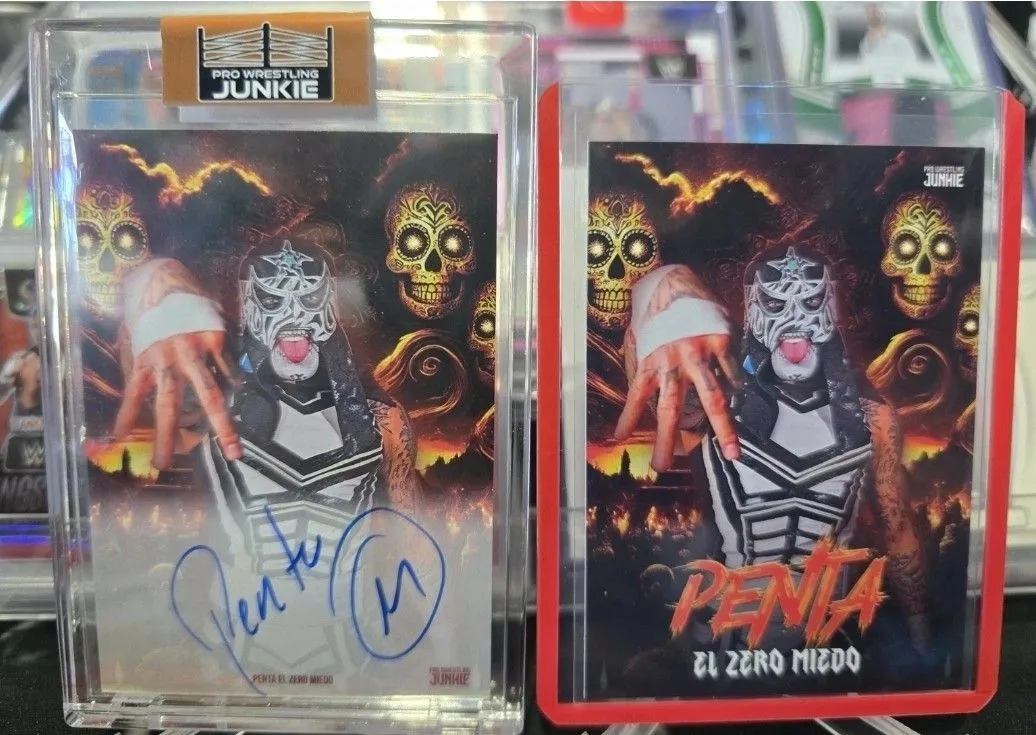 Product image for Penta El Zero Pro Wrestling Junkie 2024 Authentic Autograph WWE Auto AEW & Base