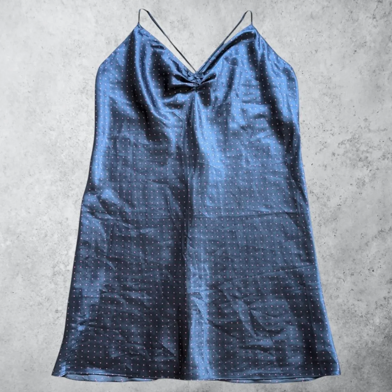 Product image for La Senza Navy Polka Dot La Senza Slip | Size 16