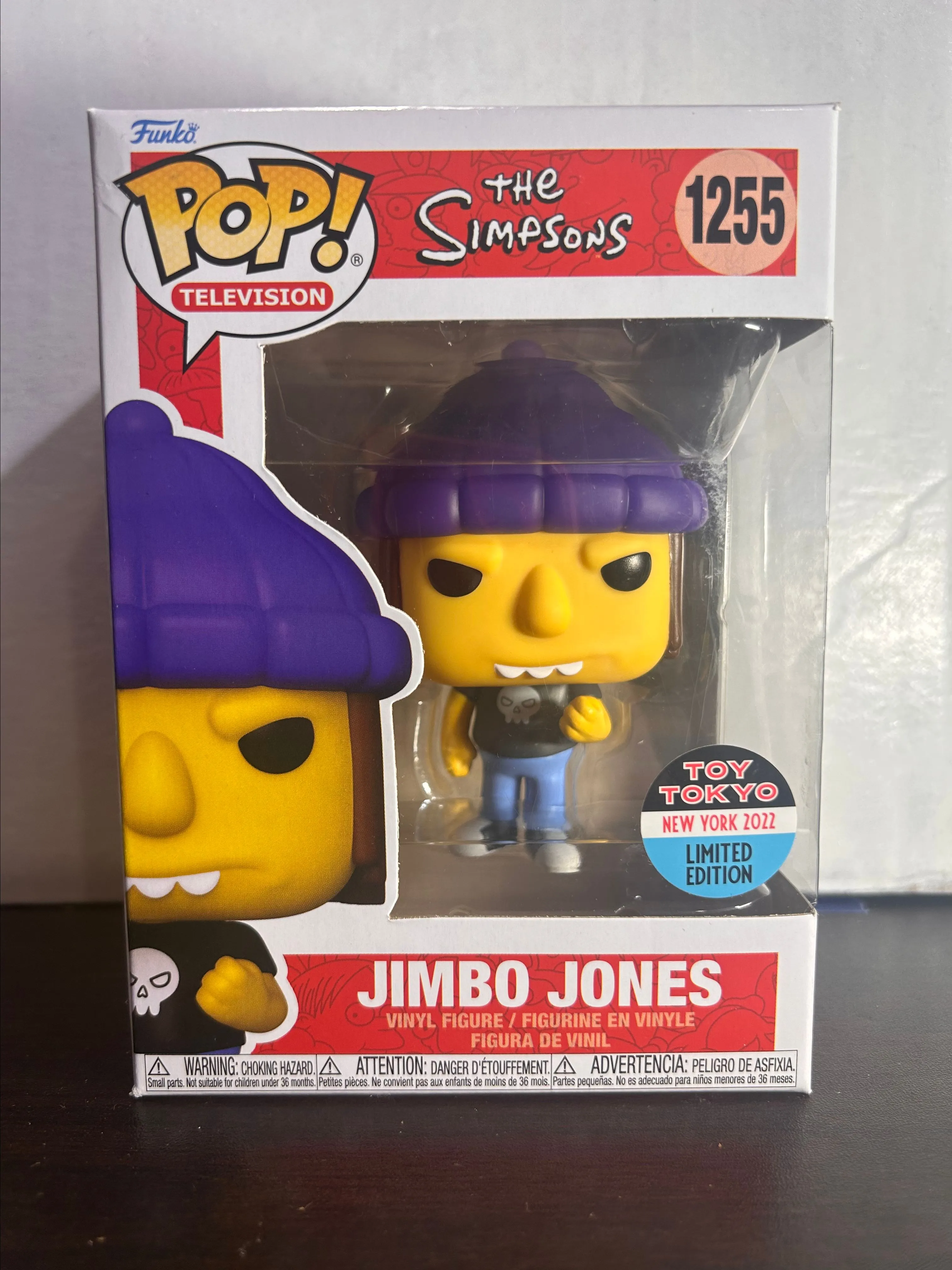 Product image for Jimbo Jones 2022 Toy Tokyo LE Excl The Simpsons Funko Pop 1255 With Protector
