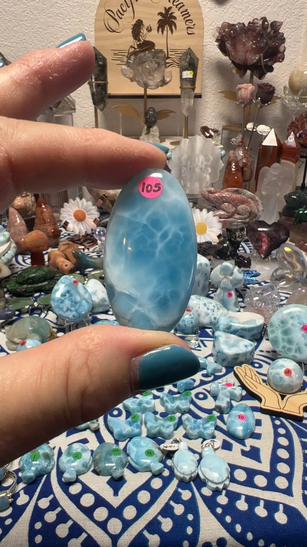 Product image for AAA Larimar Cabochon 28 grams
