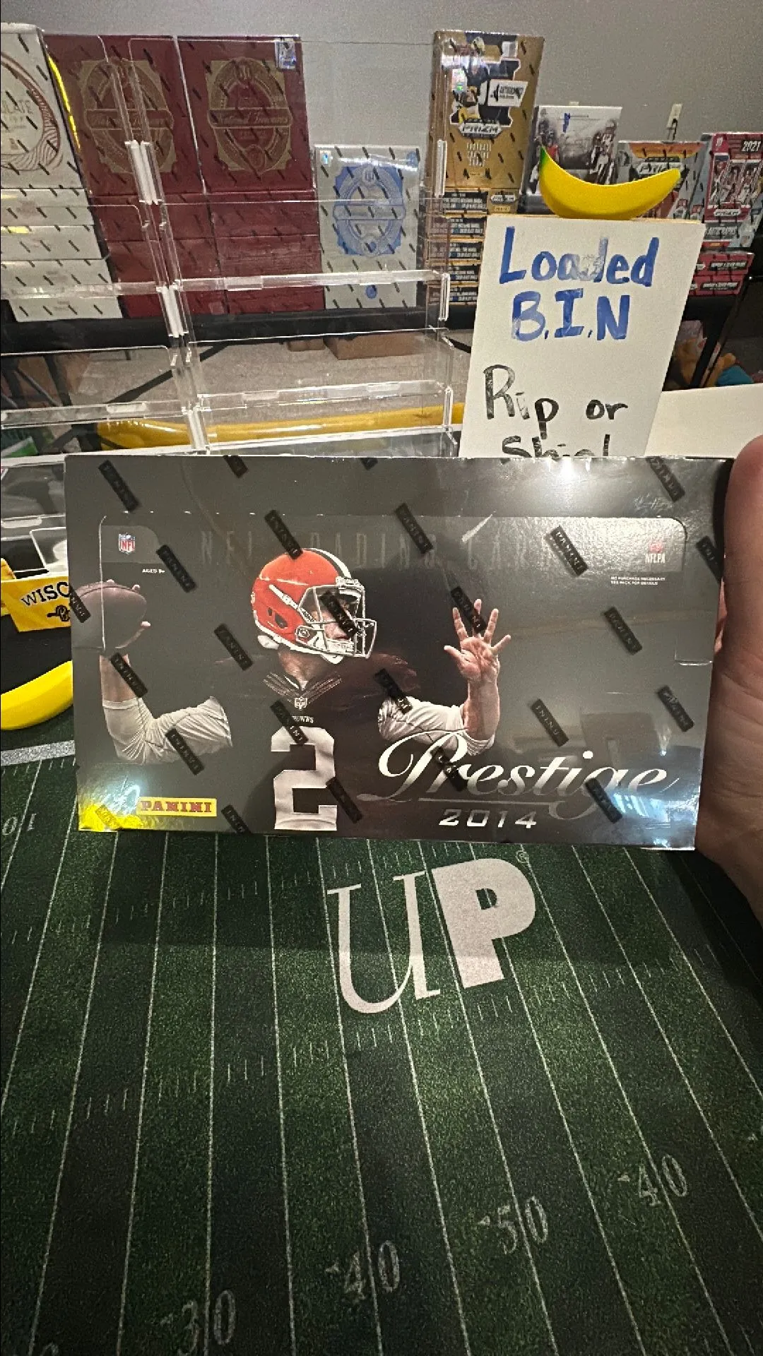 Product image for ( 1 ) 2014 Panini Prestige Football Hobby Box Sealed Ripped or Shipped