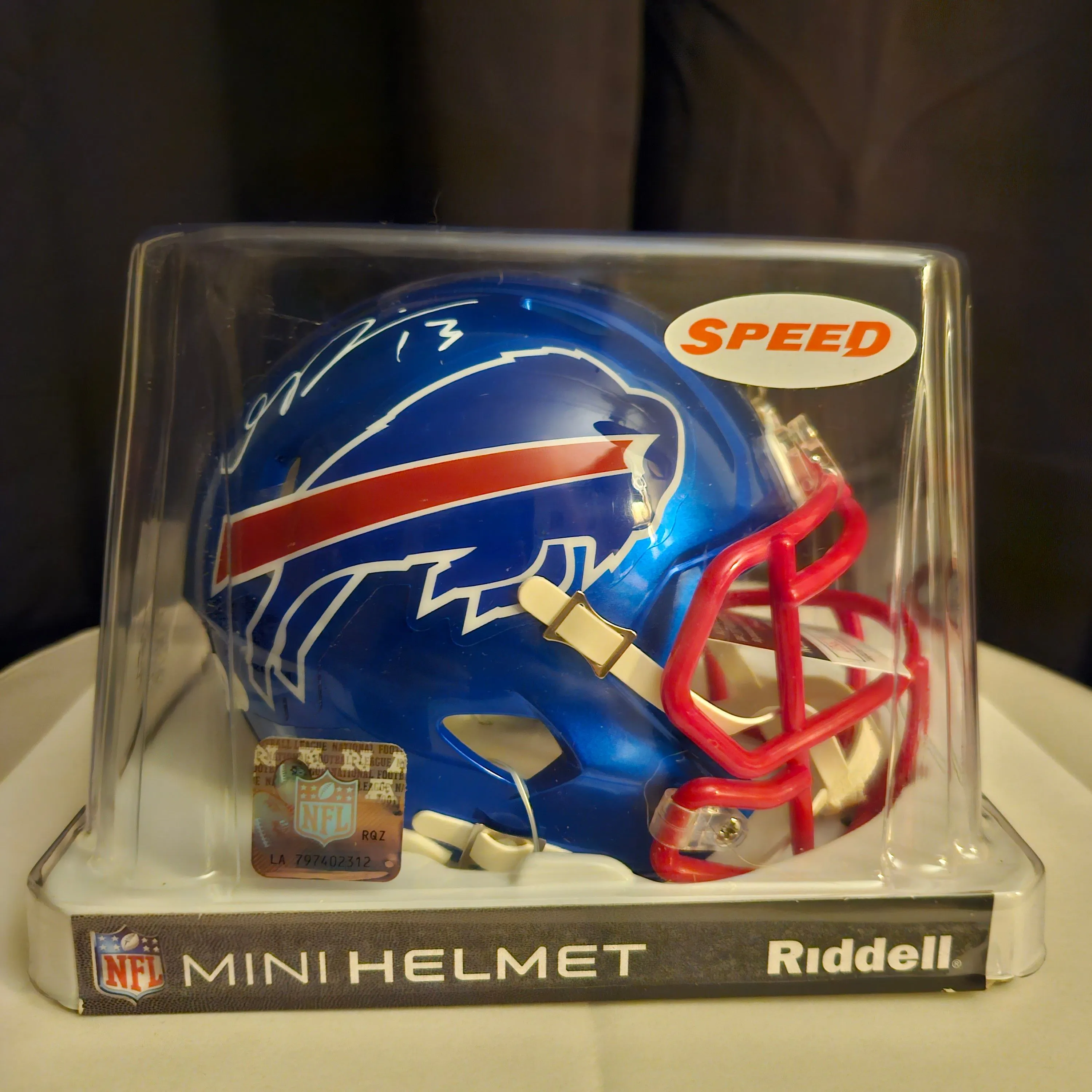 Product image for Gabe Davis Autographed Signed Buffalo Bills Flash Speed Mini Helmet JSA COA Buf