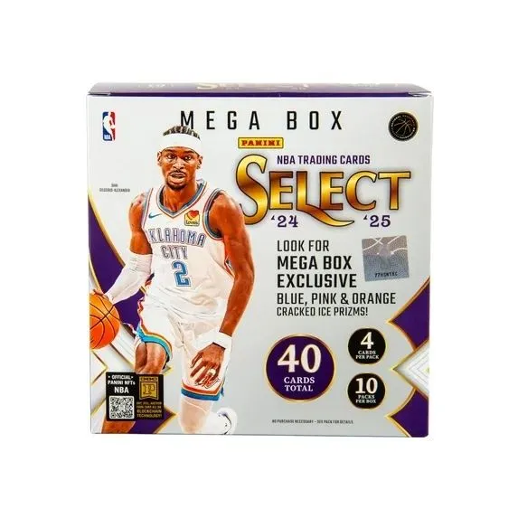 Product image for 2024-25 Select NBA Basketball Mega Box Pack - 1 Pack