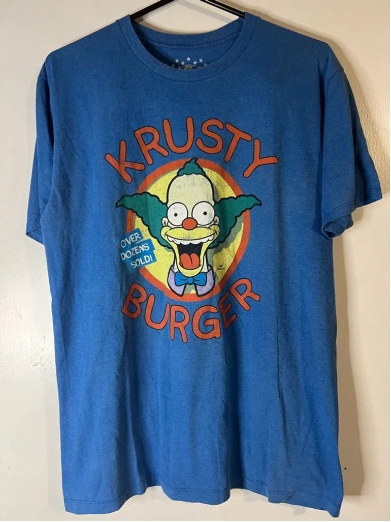 Product image for Men's Universal Studios T-shirt Krusty Burger Graphic Size M