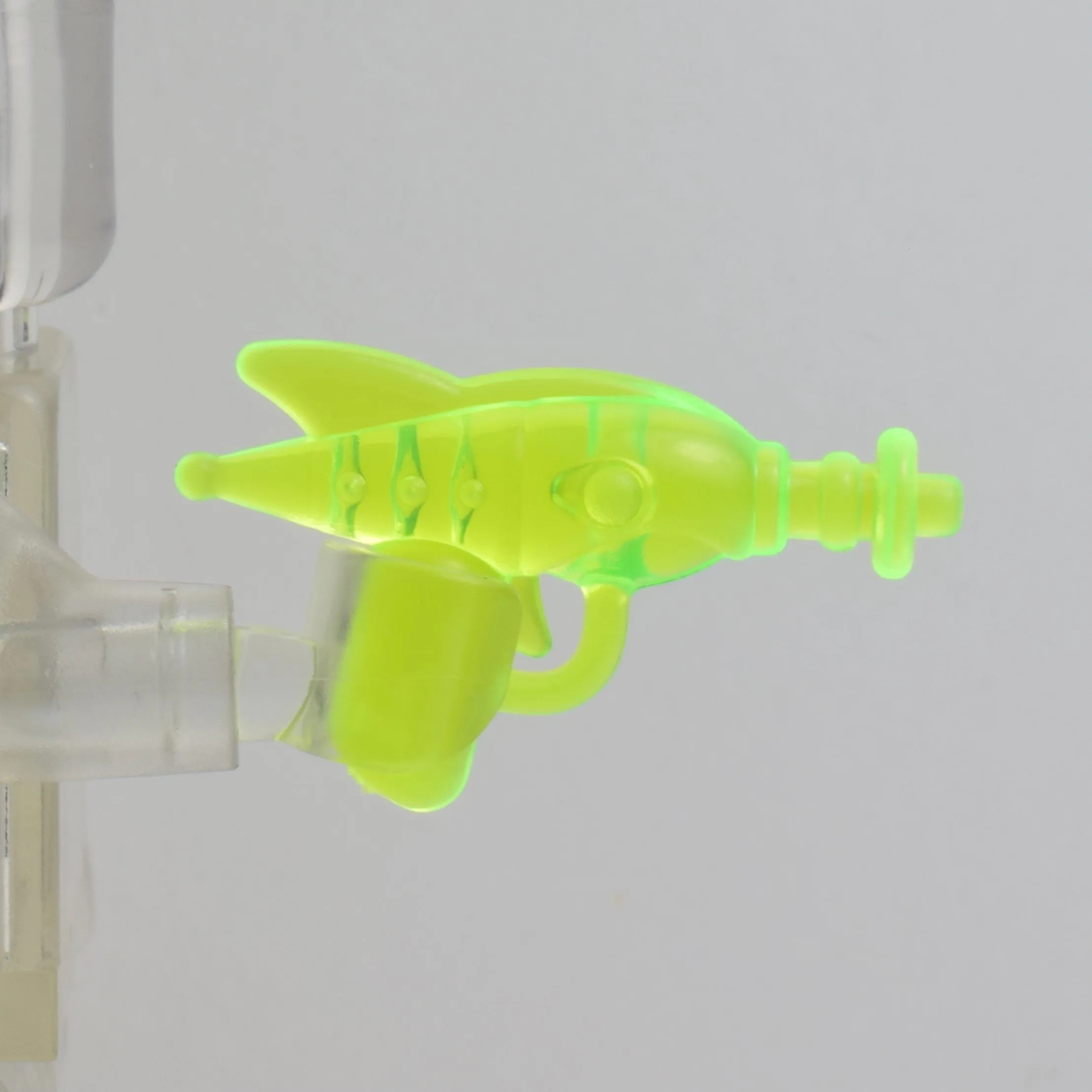 Product image for BrickArms Retro RayGun Toy - Transparent Neon Green