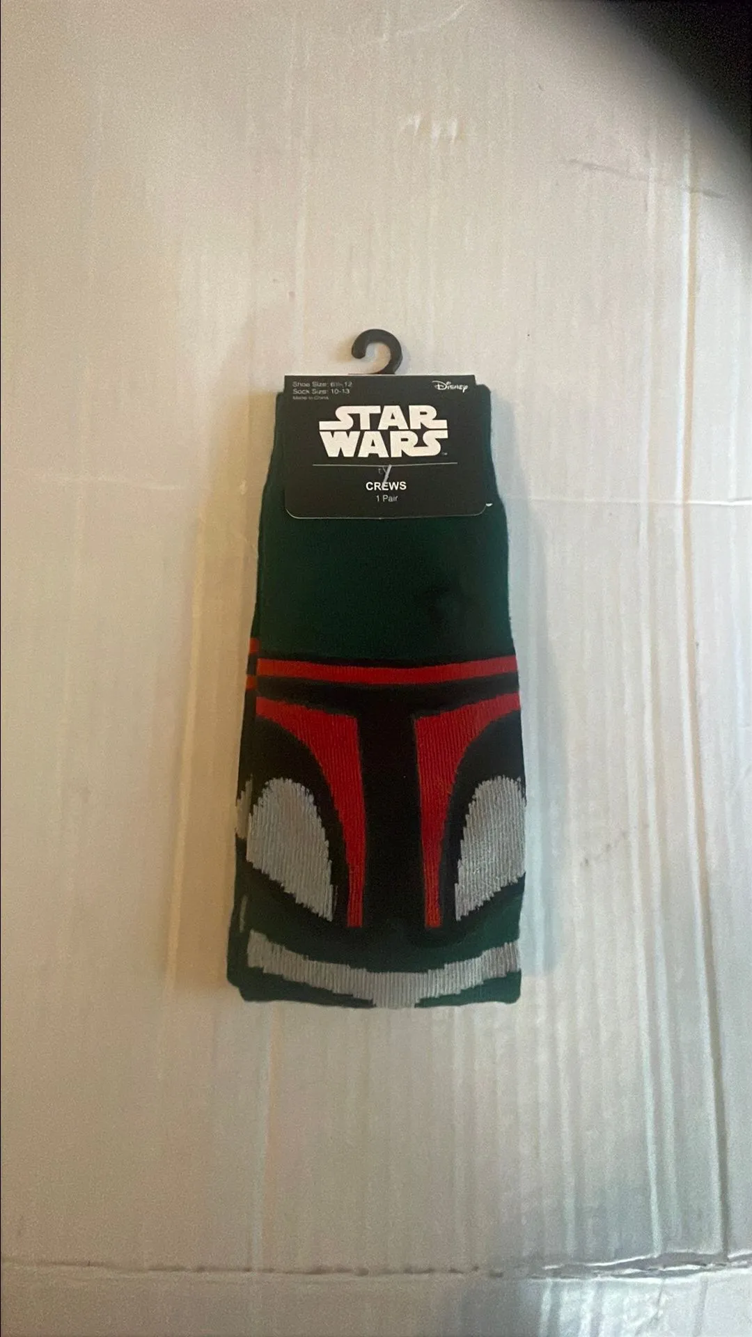 Product image for Disney Star Wars crew socks, size 6 1/2 to 12 adult
