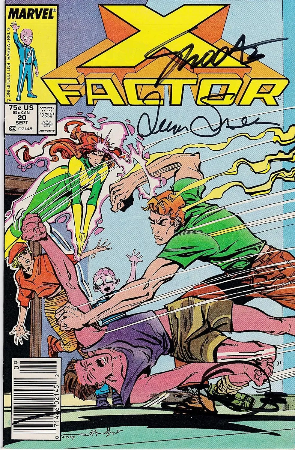 Product image for X-Factor #20 NM Newstand Signed Jim Shooter, Walt and Louise Simonson