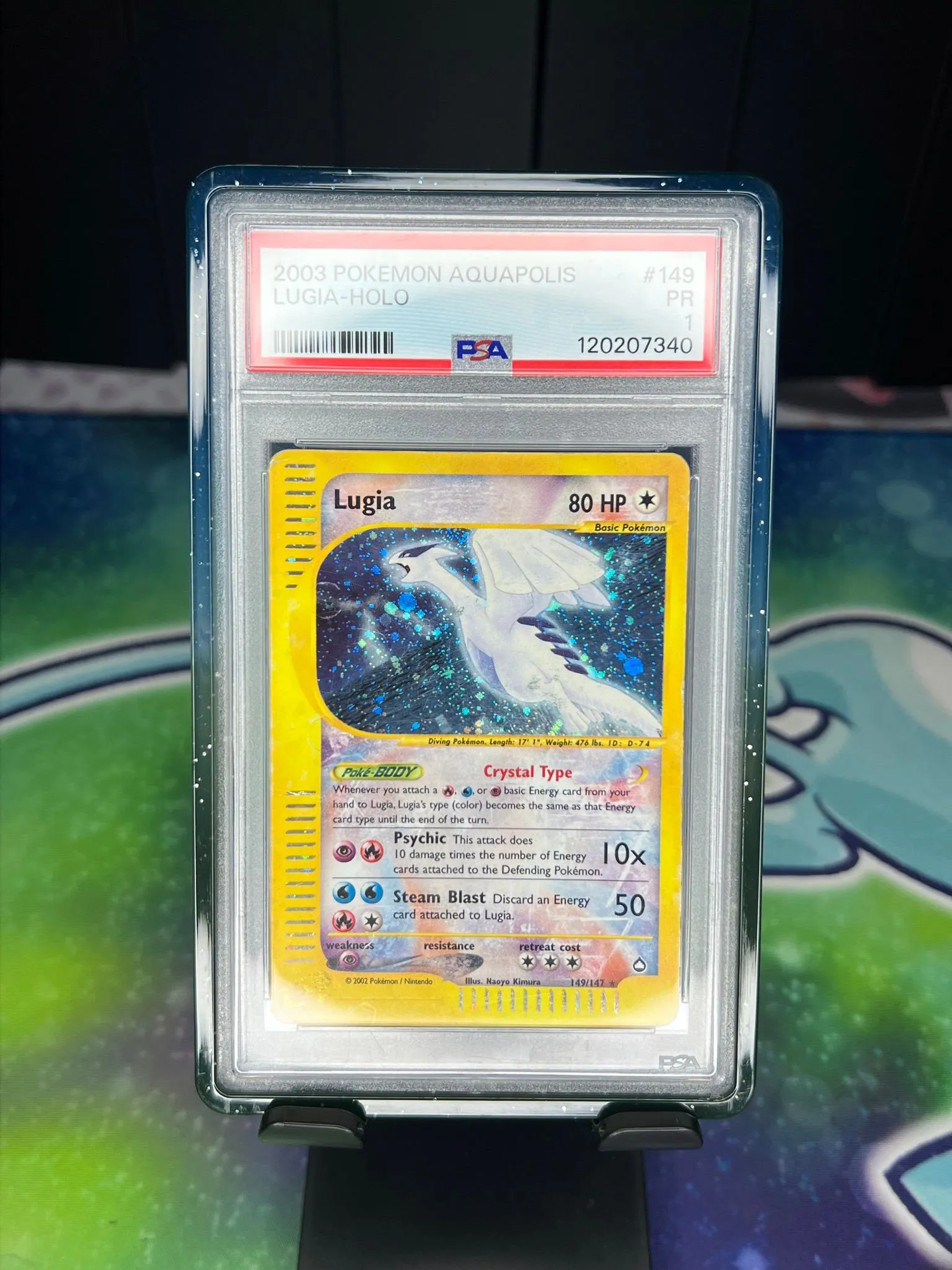 crystal lugia pokemon card Episode 19: Pokemon Lugia 149/147 Crystal Aquapolis