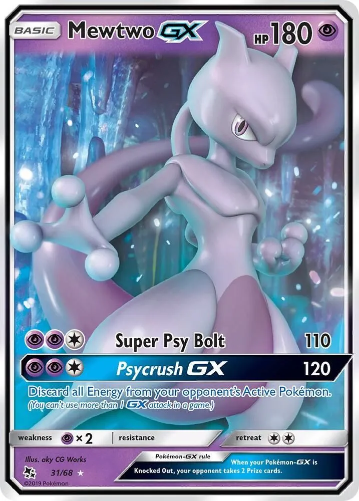 Product image for Mewtwo GX - Hidden Fates