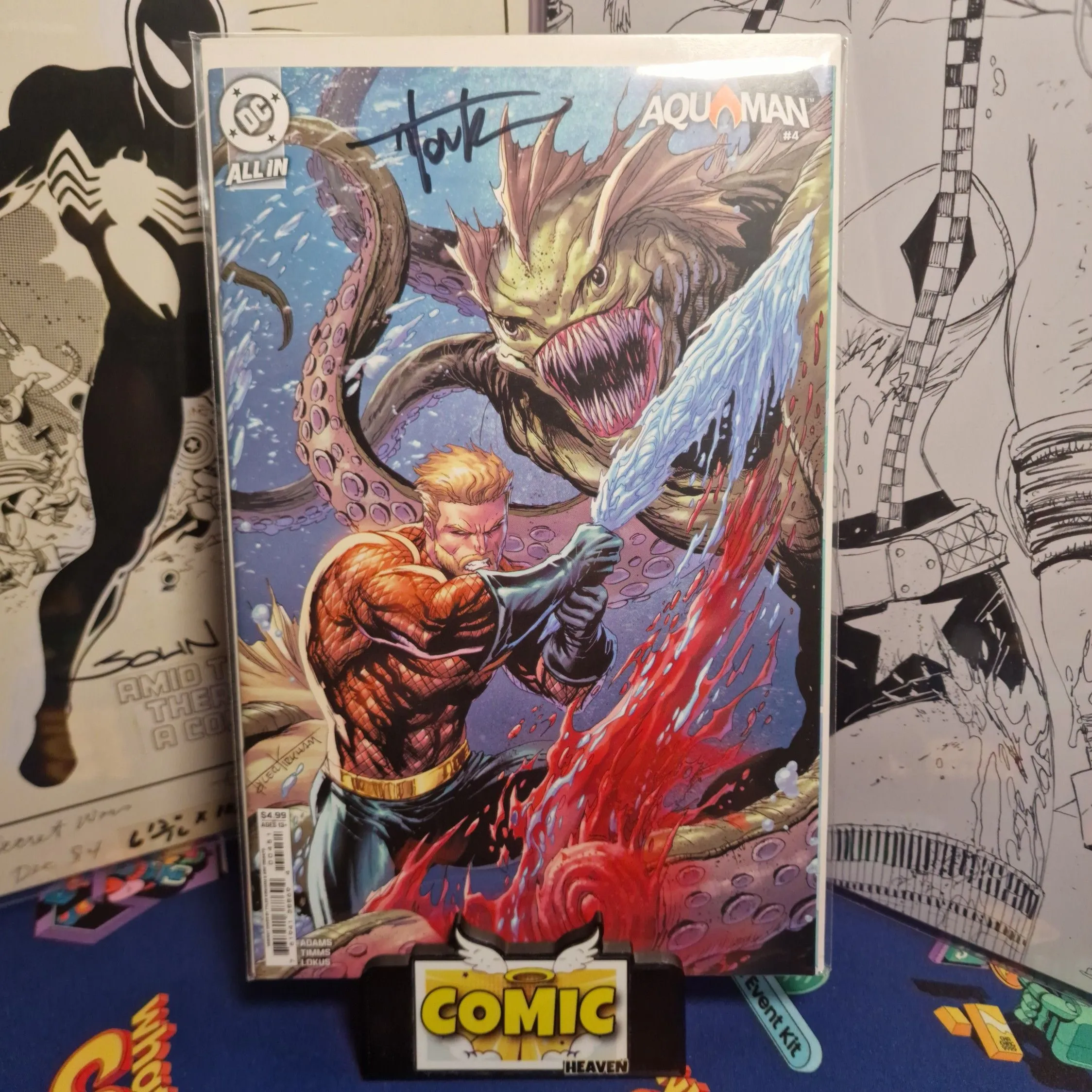 Product image for 03. Aquaman #4 Signed Tyler Kirkham Card Stock Variant 2024 DC COMICS 