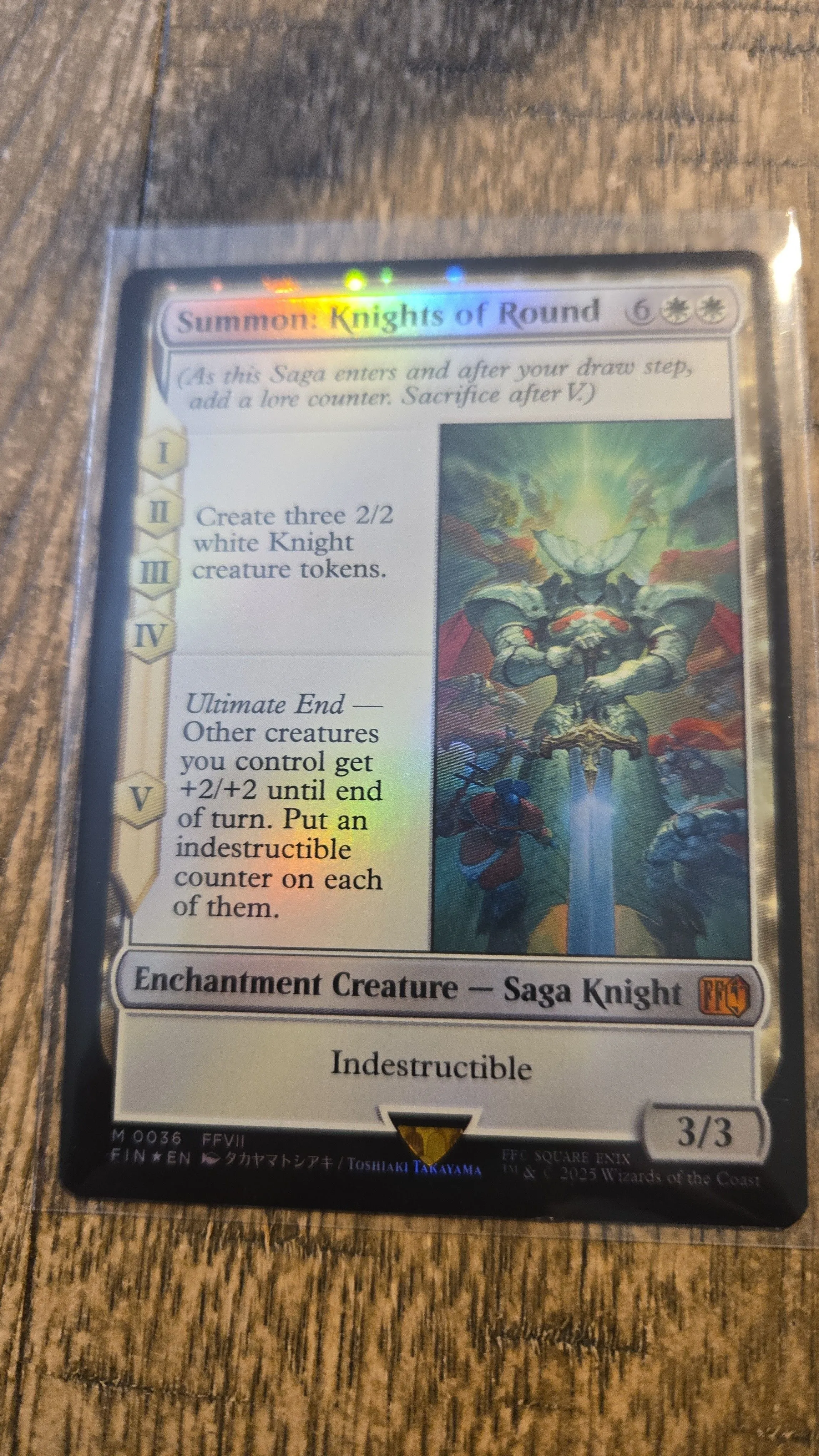 Product image for mtg Final fantasy Summon: Knights of the round foil