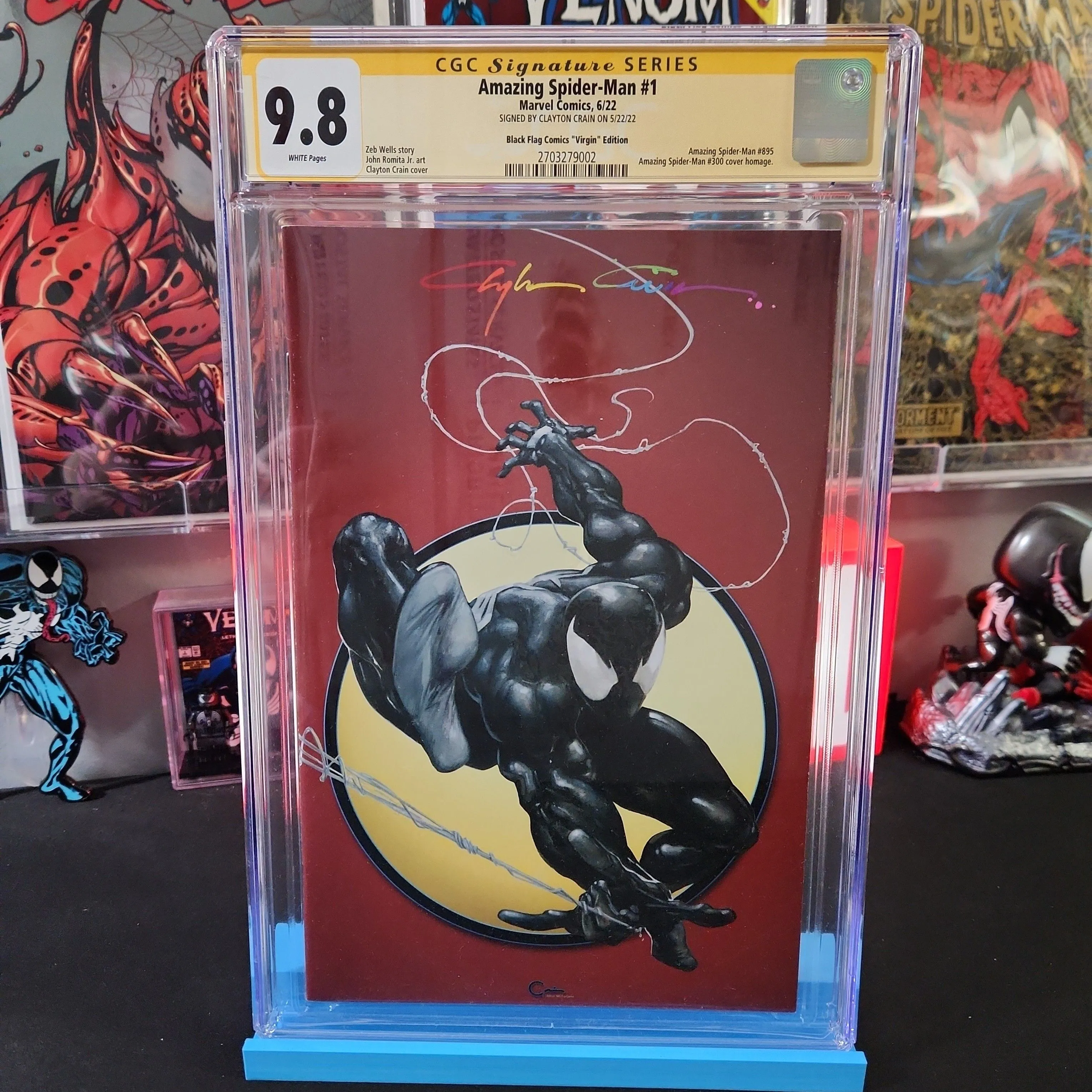 Product image for AMAZING SPIDER-MAN #1🔑✒️(CGC SS 9.8) (SIGNED BY CLAYTON CRAIN) ASM #300 HOMAGE 