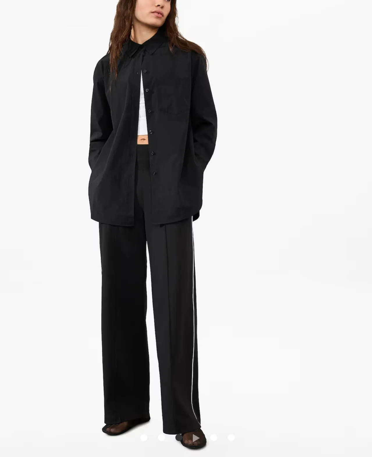 Product image for Athleta MIDDAY RELAXED POPLIN SHIRT XL