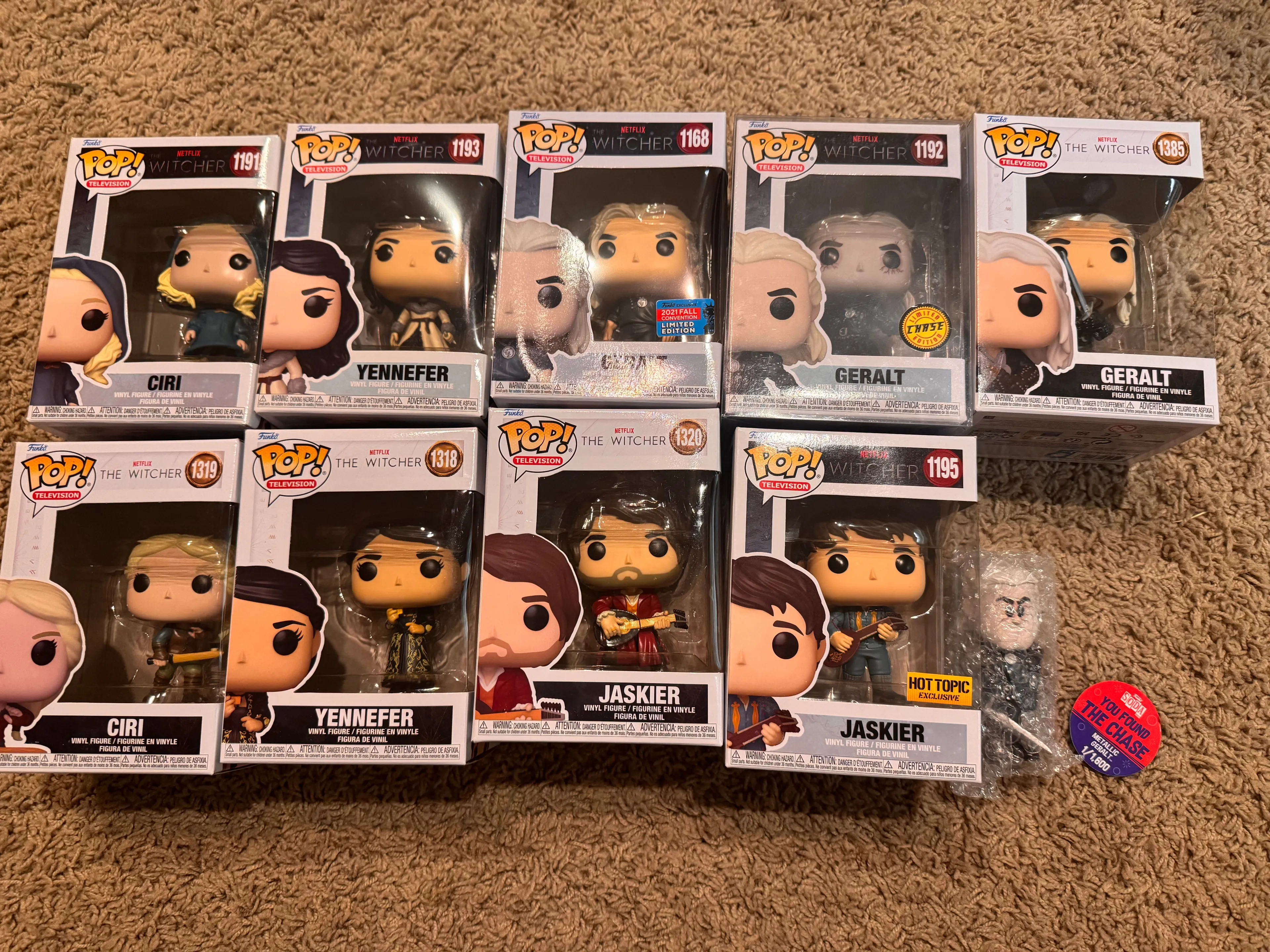 Product image for The Witcher Funko Pop Lot