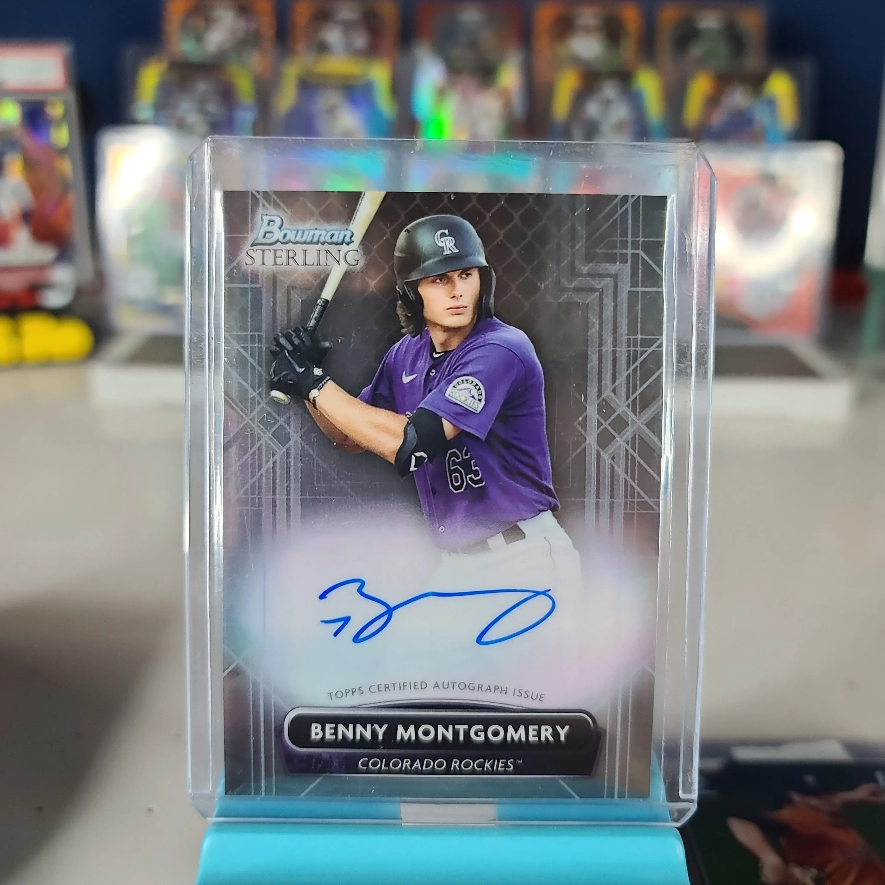 Product image for Benny Montgomery 2022 Bowman Sterling Auto #PA-BM - on card auto