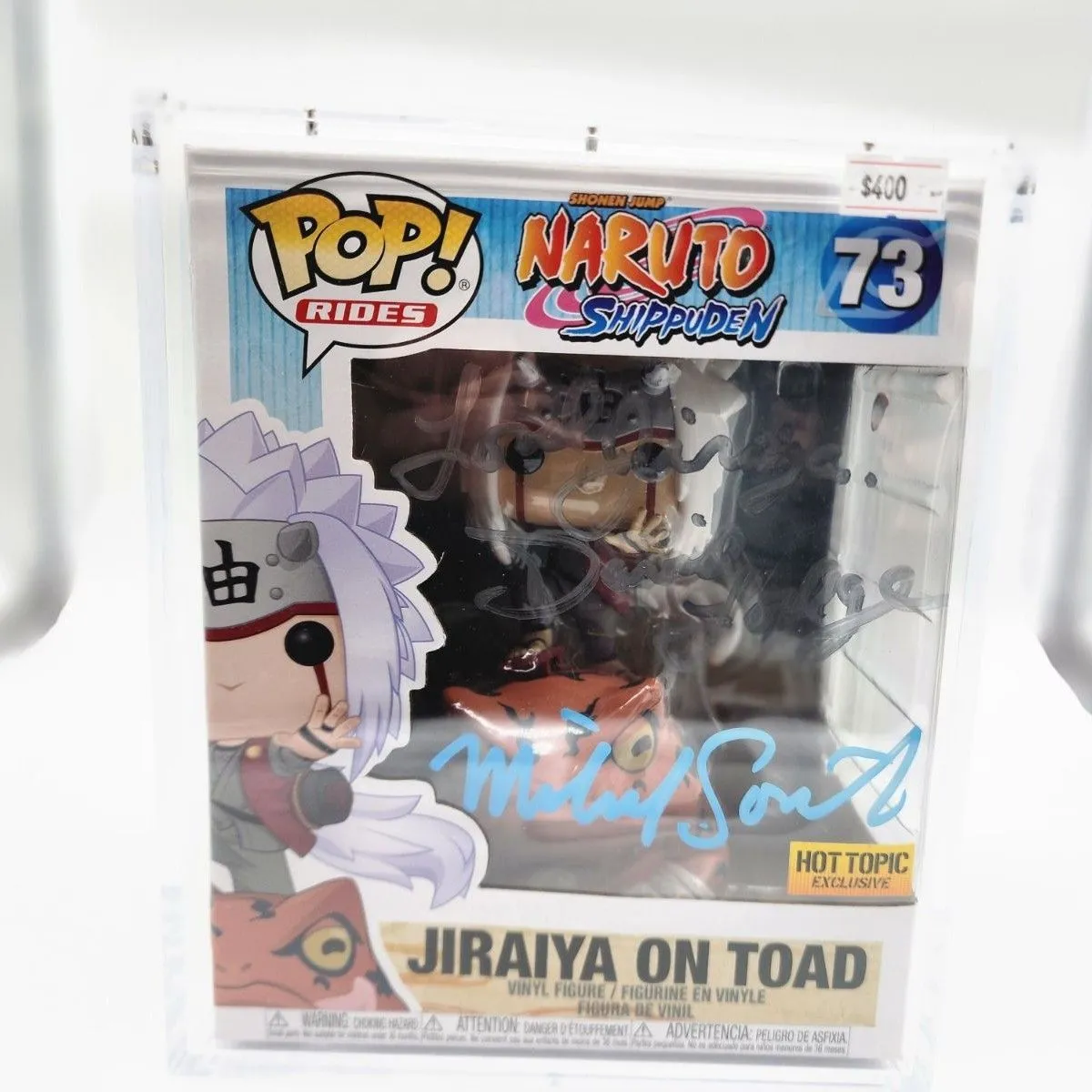 Product image for Funko Pop! Jiraiya On Toad Signed By David Lodge and Michael Sorich