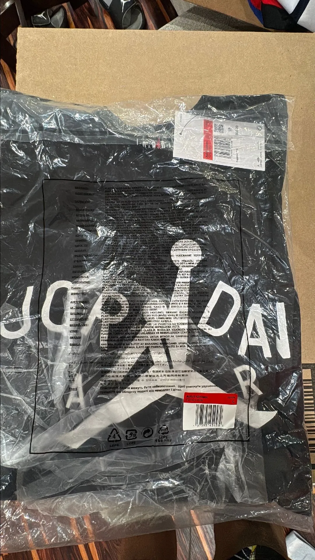 Product image for Jordan x Nina Chanel black tee size L