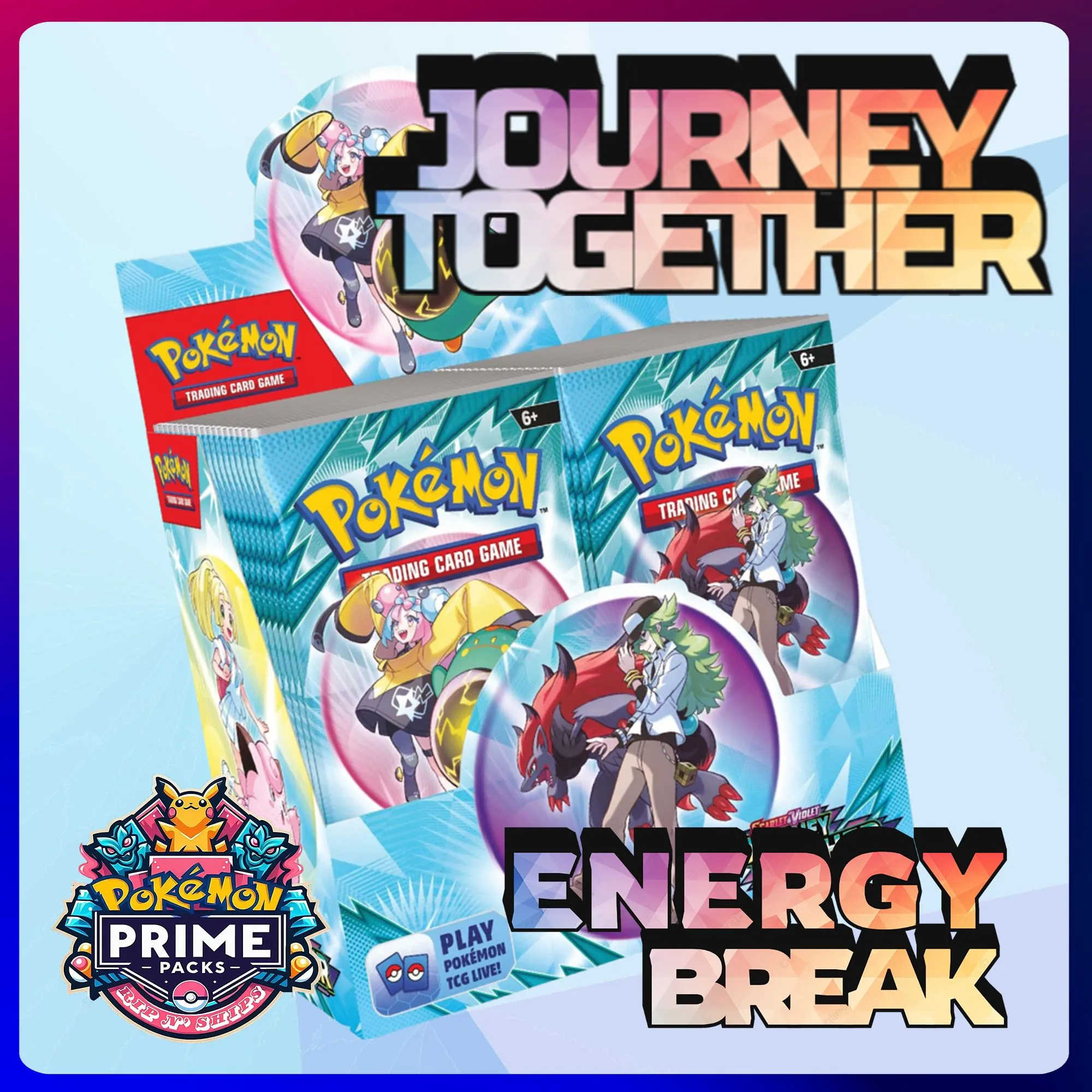 Pokmon: Journey Together Booster Box Energy Break 36 Packs  Whatnot:  Shop, Sell, Connect