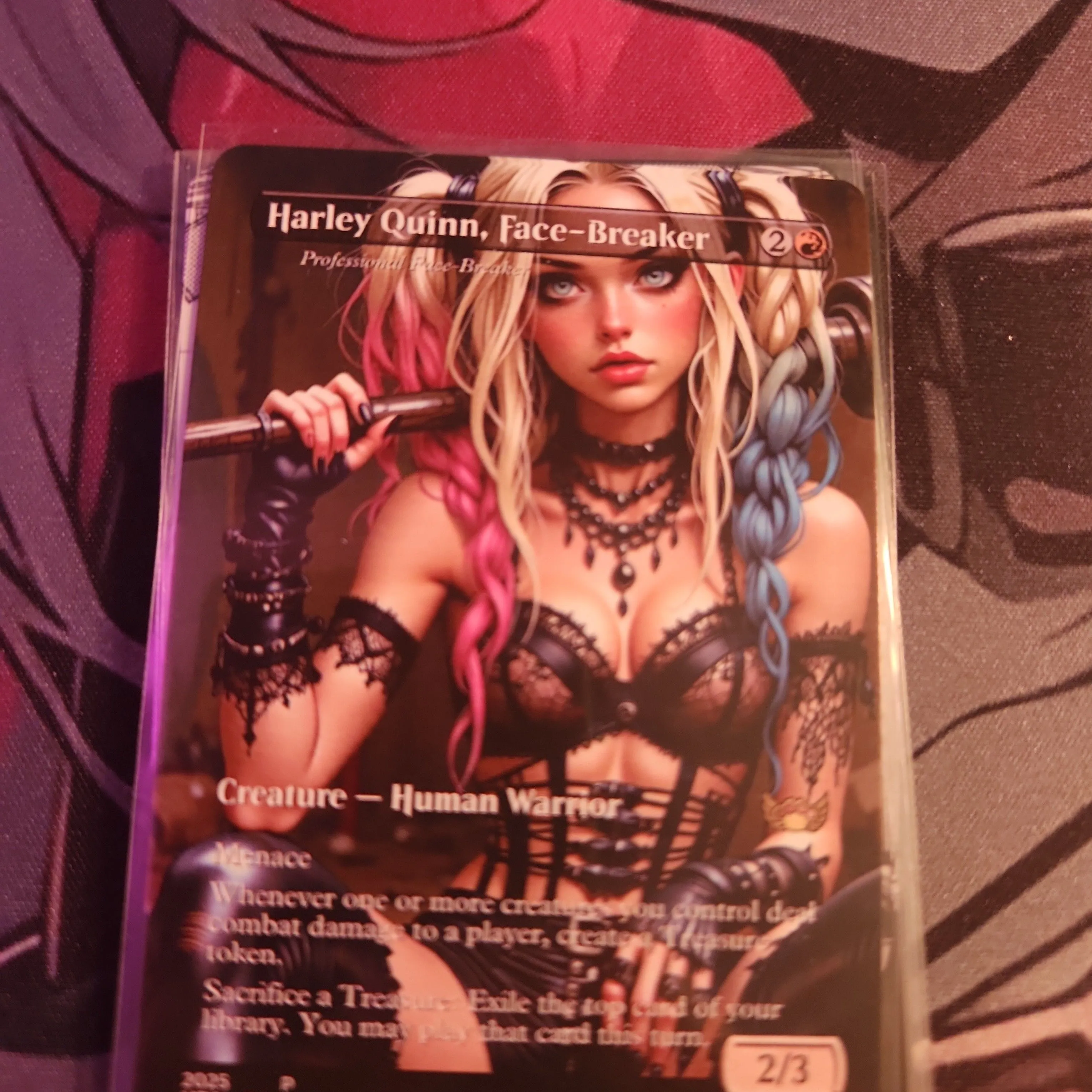 Product image for Magic / MTG - PROXY ART Harley Quinn Professional Face Breaker 