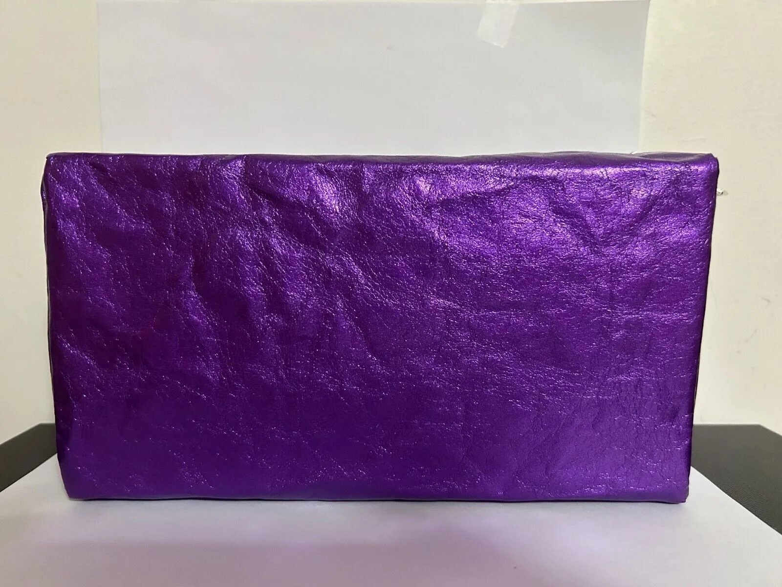 Product image for Clinique Skincare Makeup Beauty Train Case Travel Faux Leather Bag Purple #2