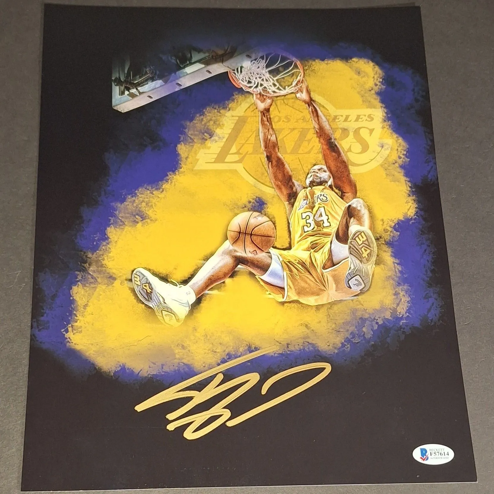 Product image for 🔥Shaquille O'Neal autographed 11x14 Beckett COA🔥