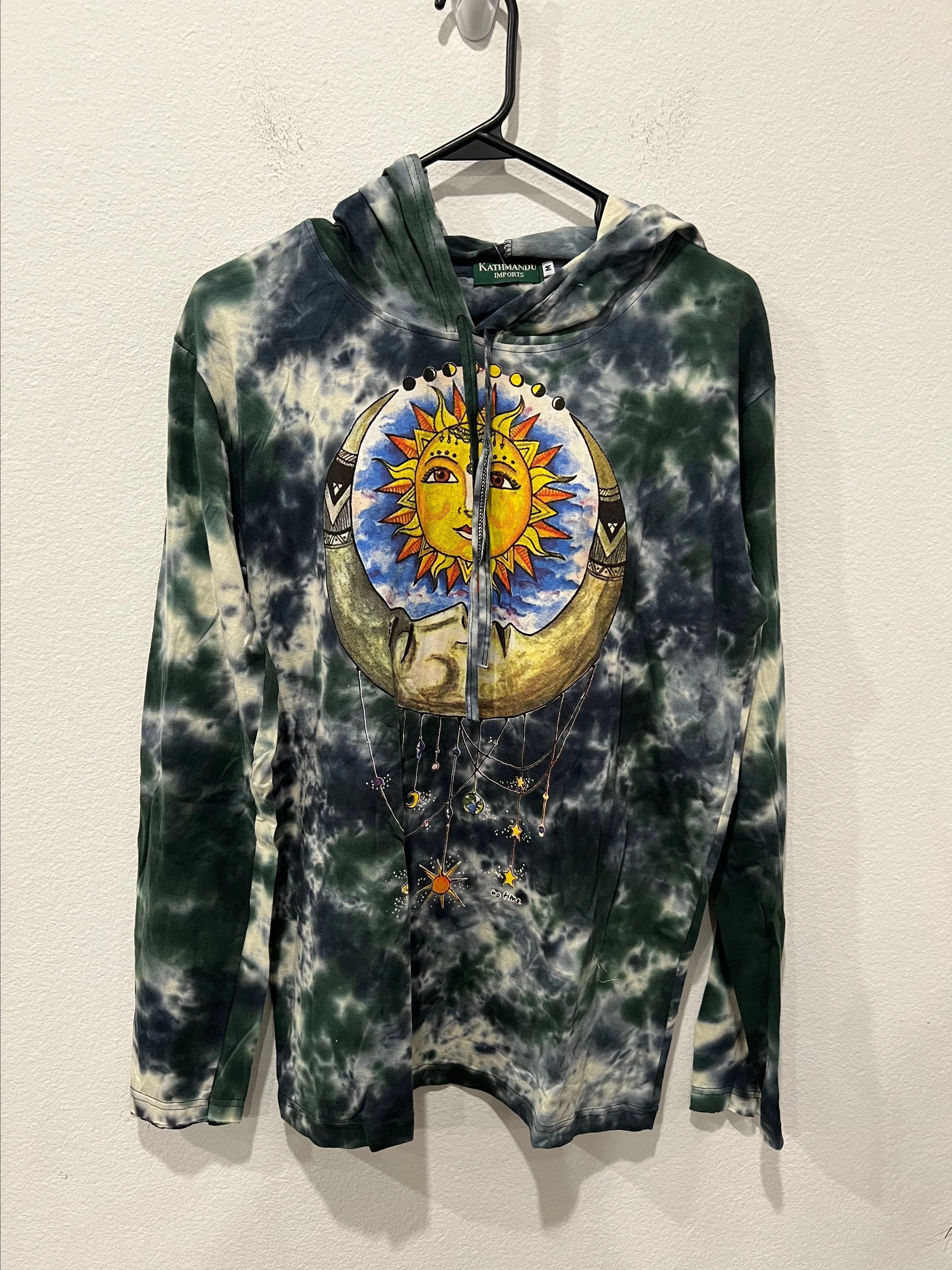 Product image for Tie-Dye Sun and Moon Hoodie by Kathmandu