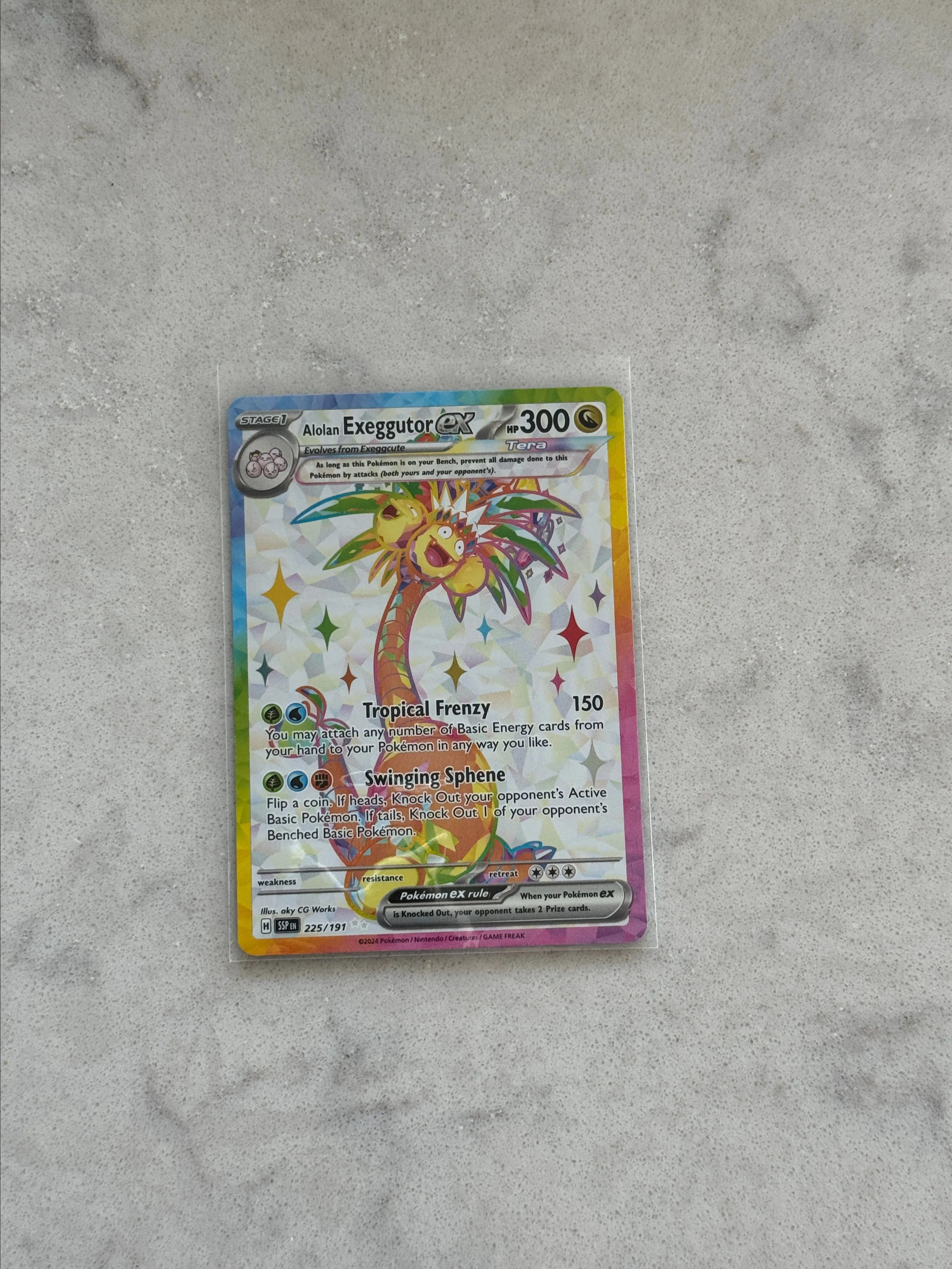 how rare are prism star cards Rowlet & Alolan Exeggutor GX -Single Card main image 0