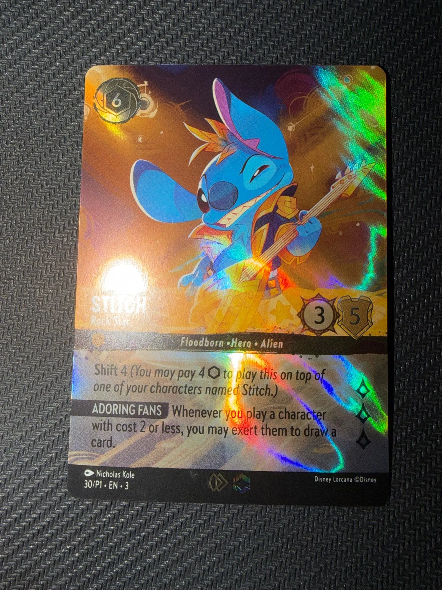 Disney Lorcana Stitch Rock Star Enchanted Promo - 30 P1  Whatnot: Shop,  Sell, Connect