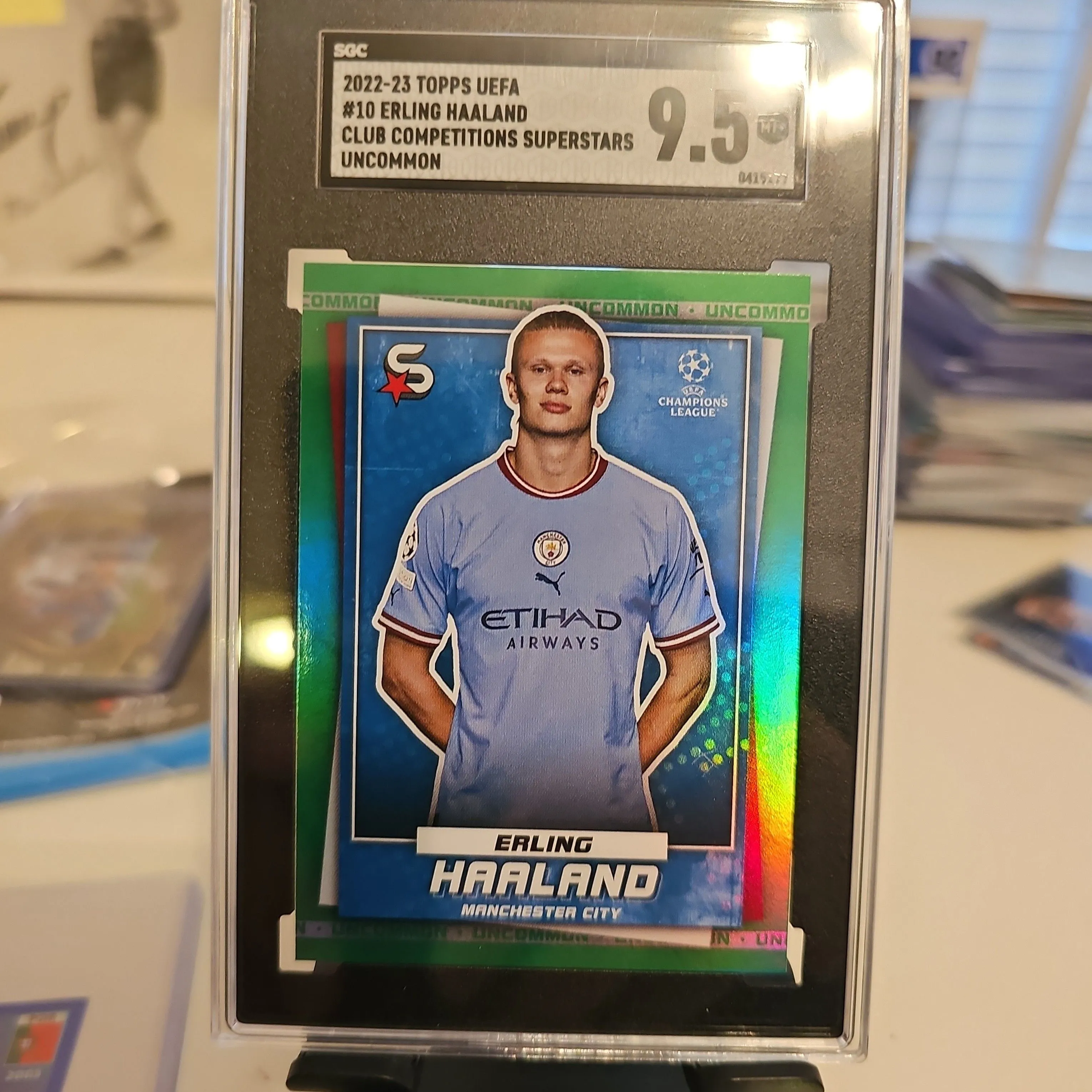Product image for 2022-23 Topps UEFA #10 Erling Haaland Club Competition Superstars Uncommon