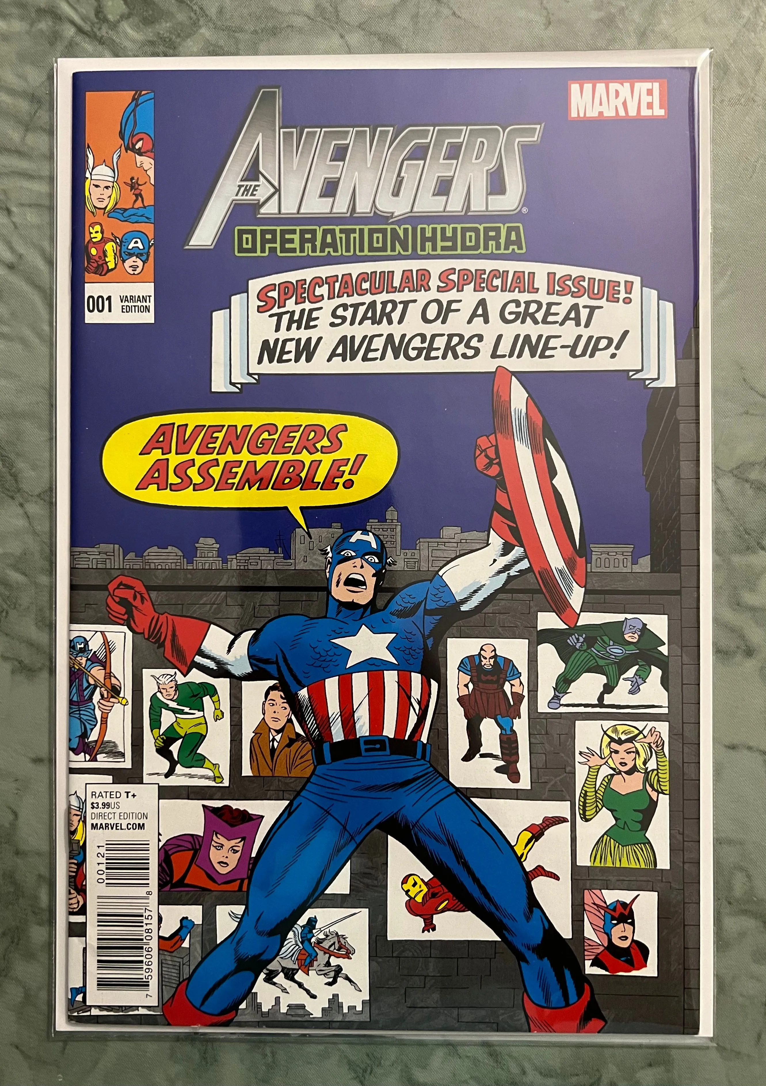 Product image for AVENGERS OPERATION HYDRA 1 HOMAGE VARIANT COVER