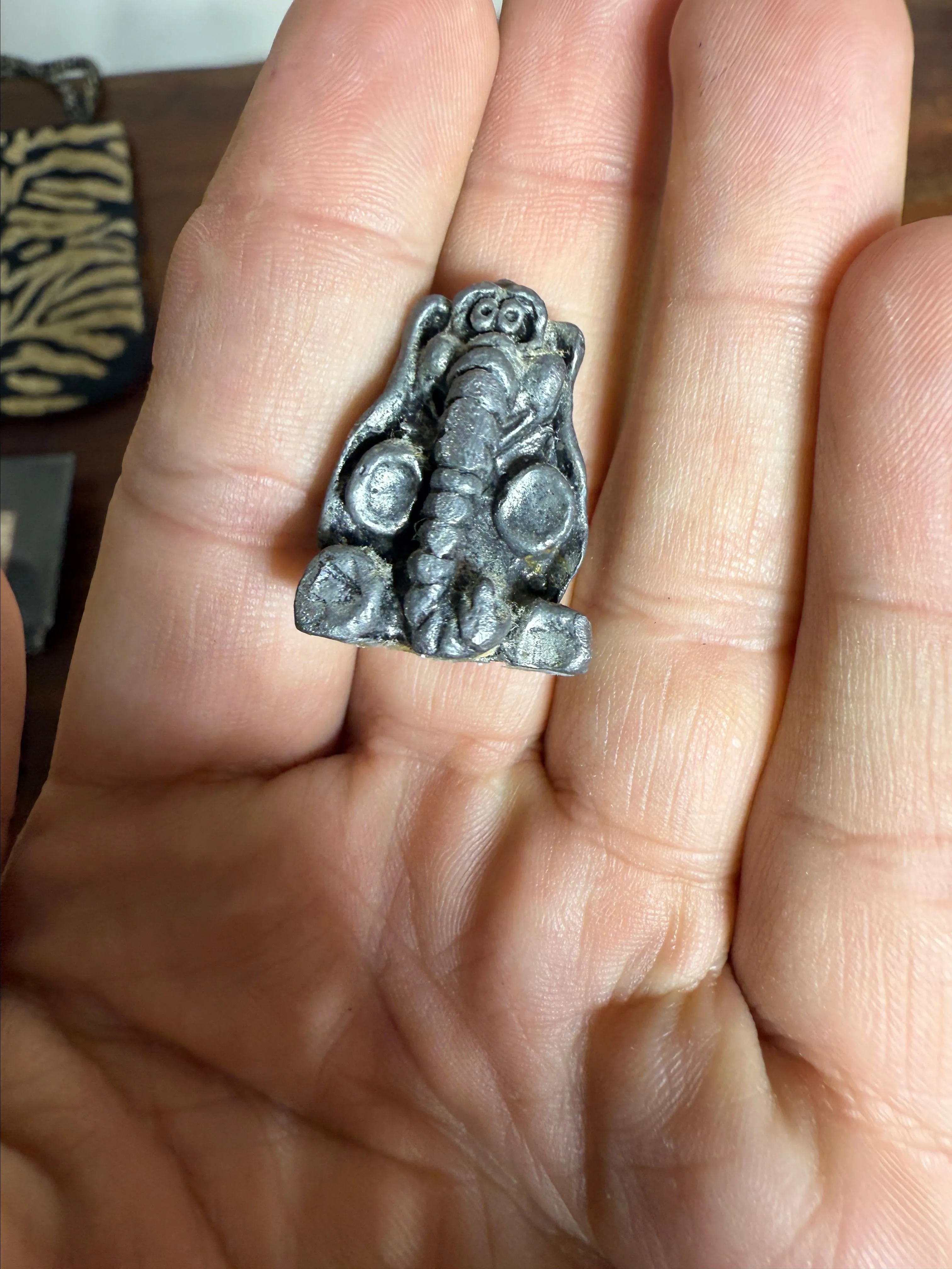 Product image for Fine Pewter Miniature Figure Figurine Collectible Sitting Elephant