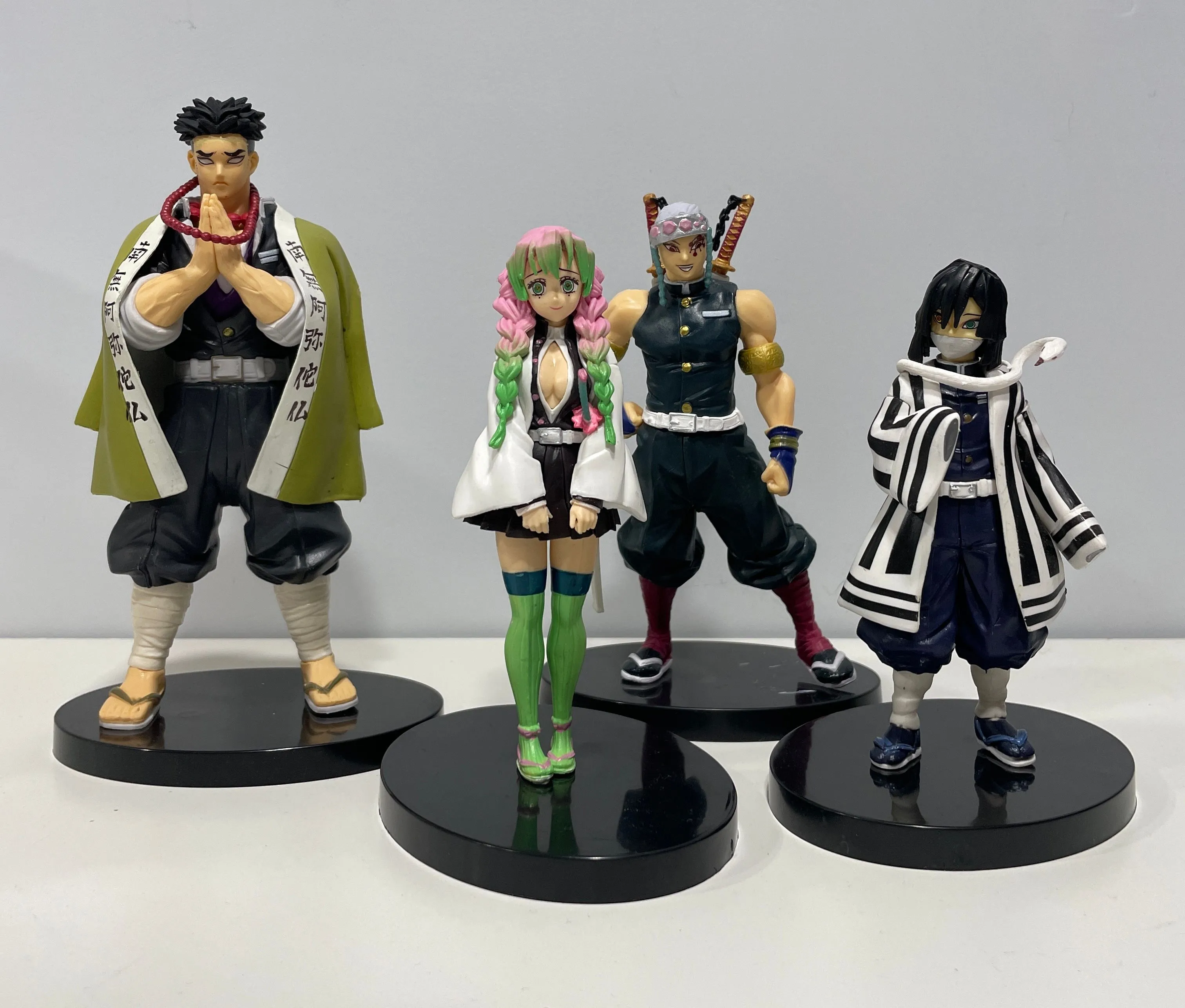 Product image for Lot of 4 Bandai ‘Demon Slayer’ Hashira statues