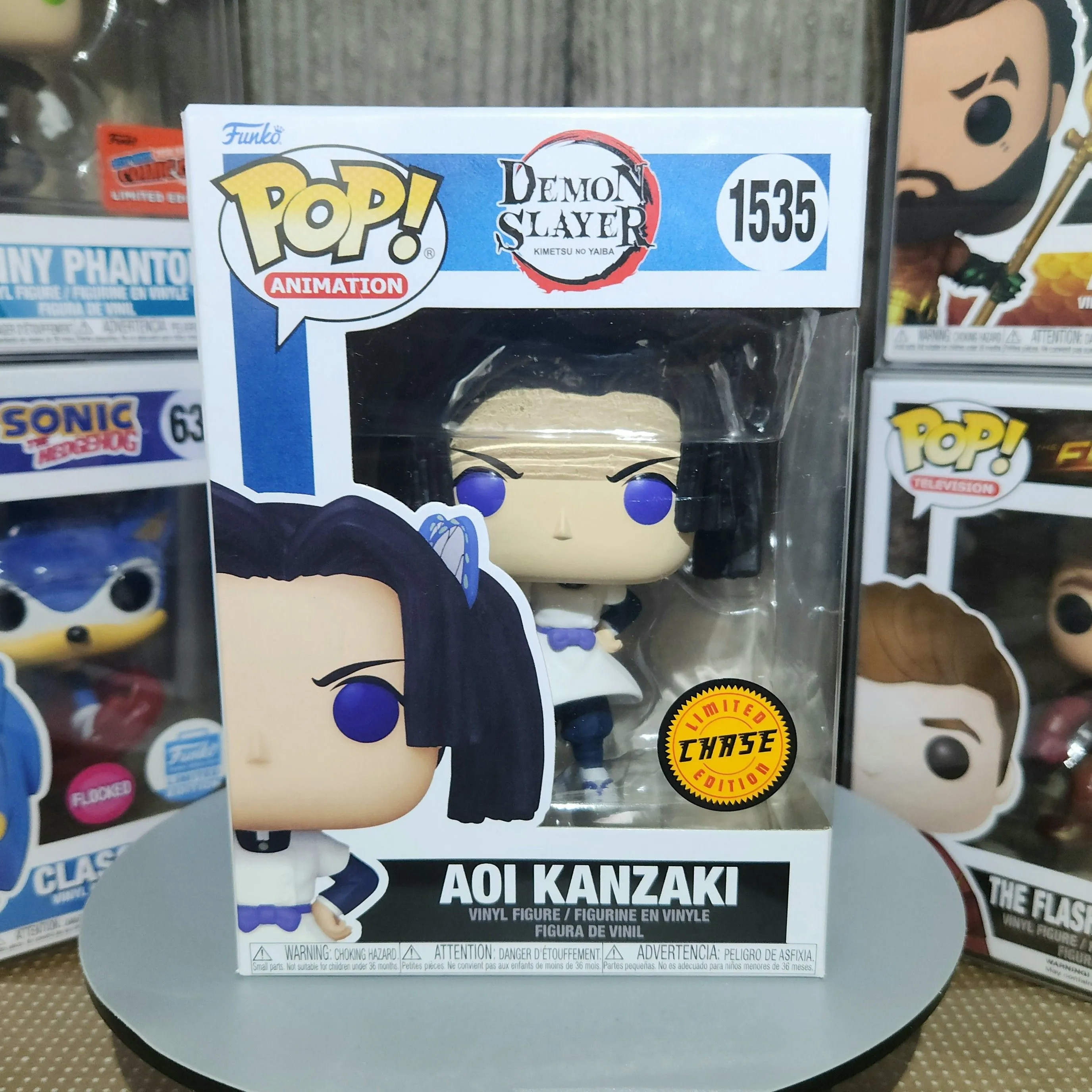 Product image for Funko Pop! Demon Slayer: Aoi Kanzaki (CHASE Edition) w/ Protector