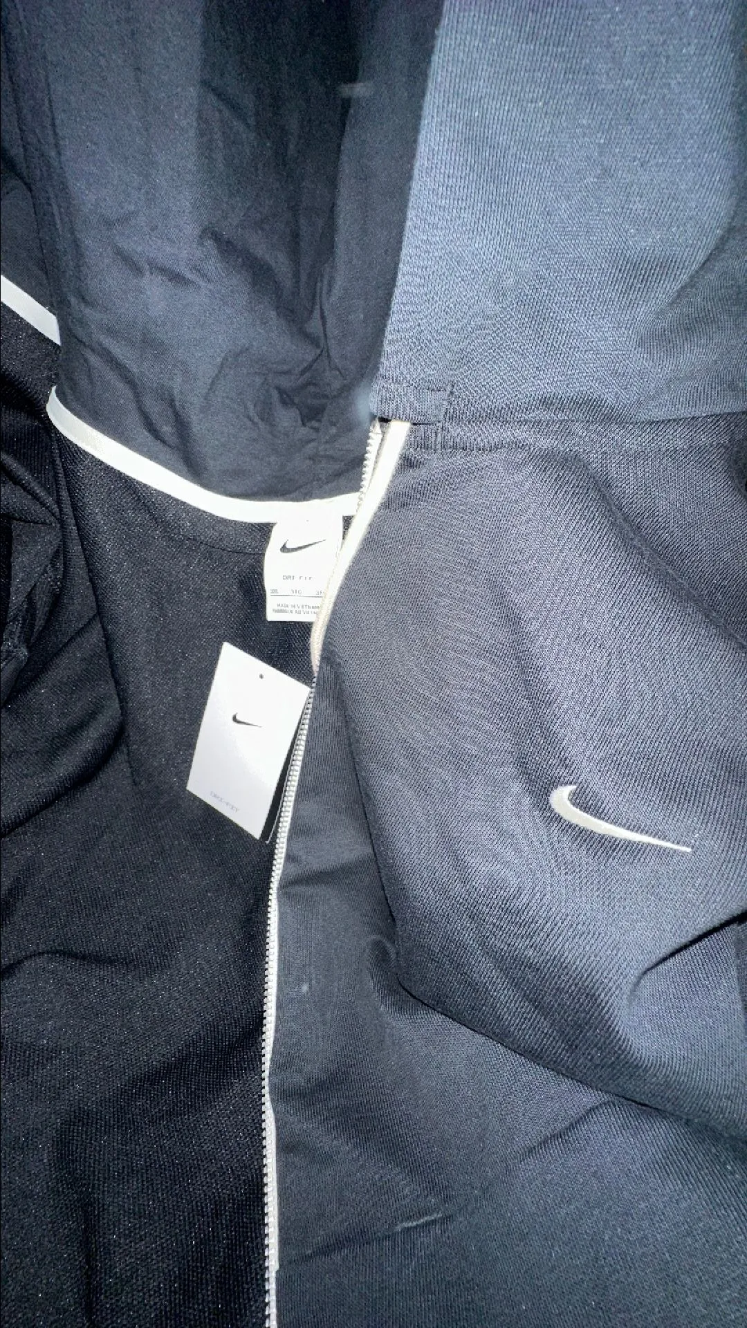 Product image for Nike Dri Fit Full Zip Up Hoodie 'Black' [Size XXXL]