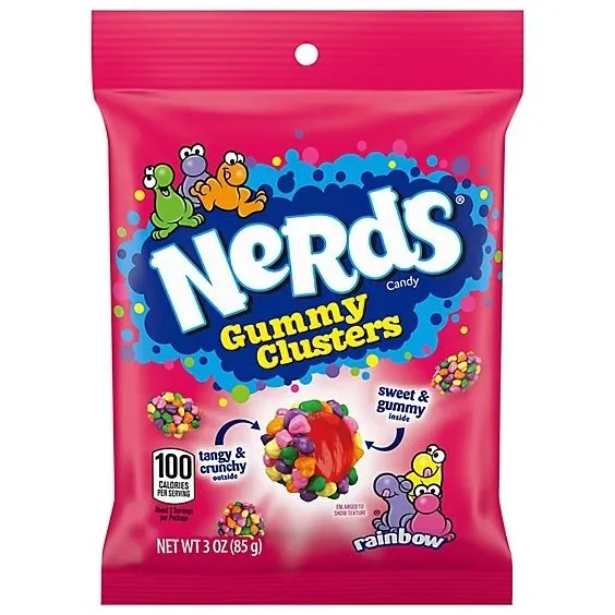 Product image for New Nerds Gummy Clusters Candy 3 oz - RAINBOW
