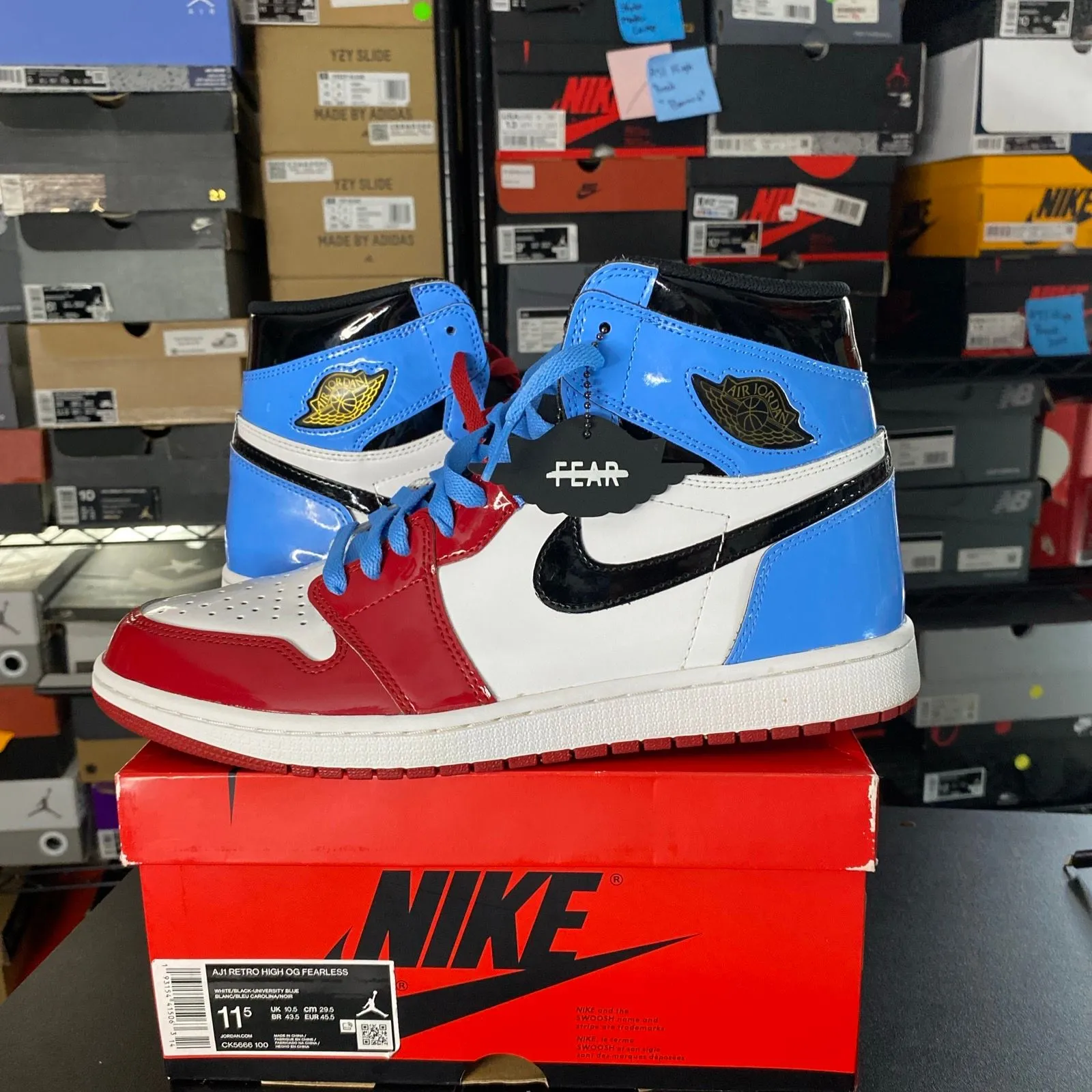 Product image for Size 11.5 - Jordan 1 High Fearless UNC to CHI