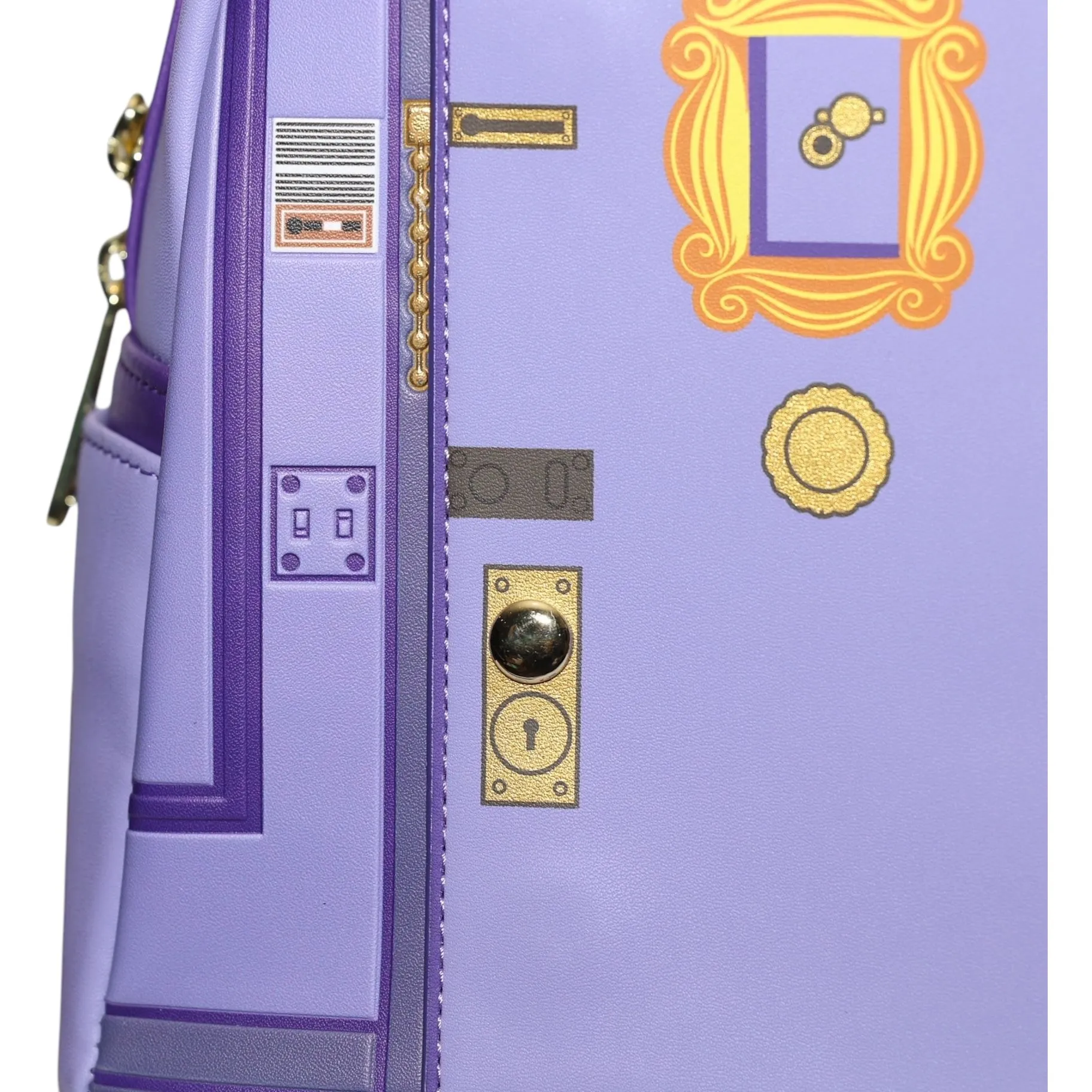 Product image for Loungefly Friends TV Series Front Door Chibi Art Womens Double Strap Shoulder Bag Purse