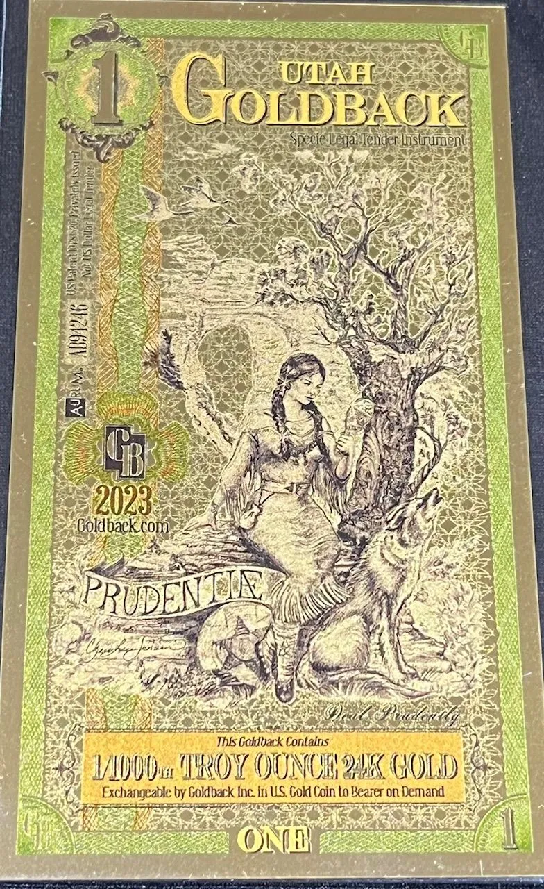Product image for _2023 Utah 1 Goldback (Normal)
